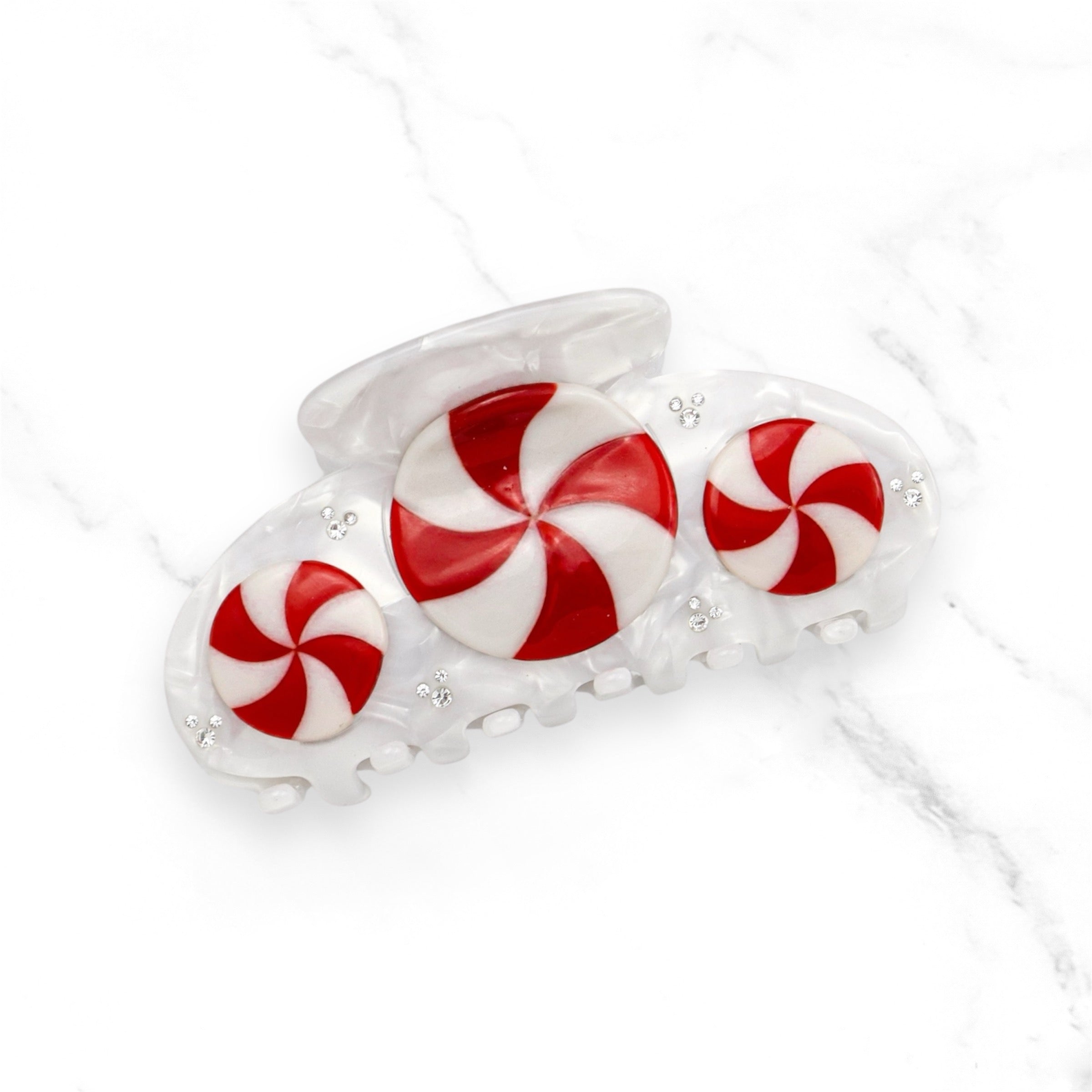 Claw Clip ~ Christmas ~ Peppermint