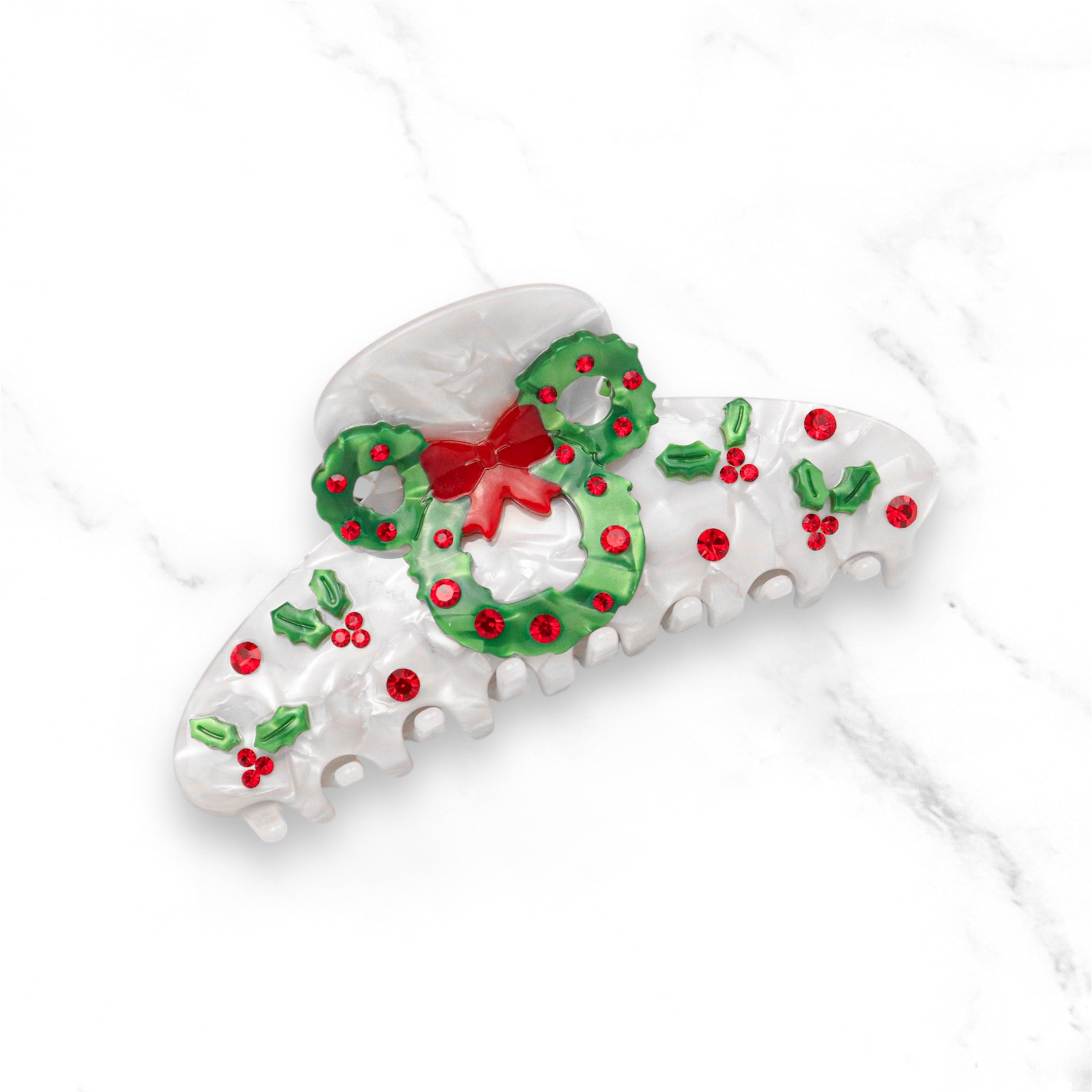 Claw Clip ~ Christmas ~ Merry and Magical Wreath