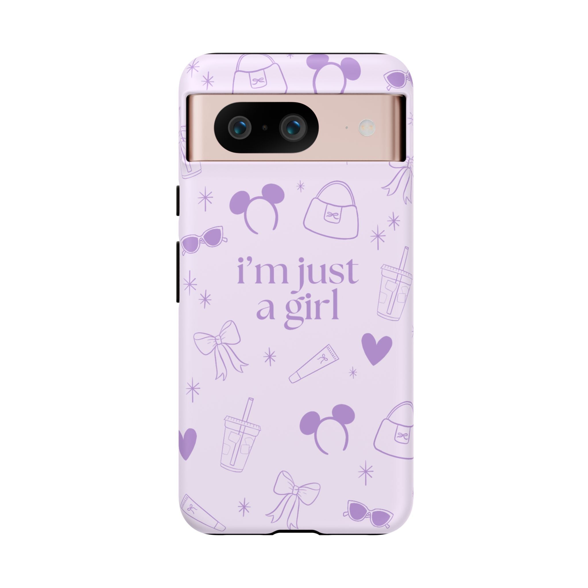 Phone Case - I'm Just a Girl (purple)