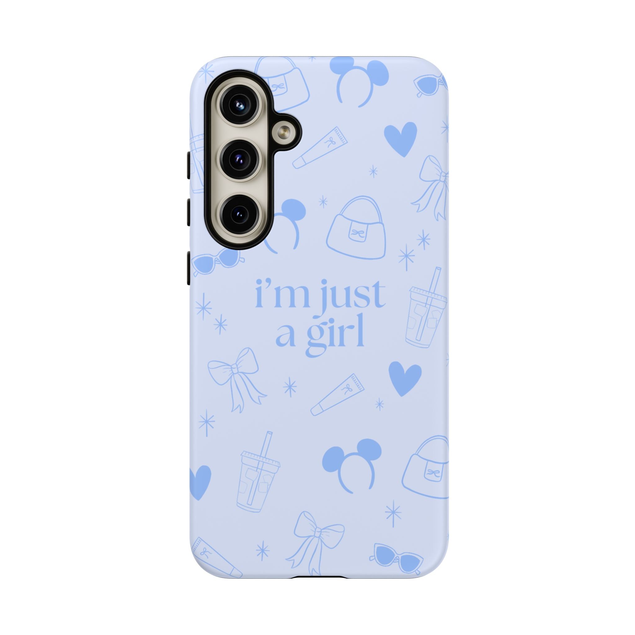 Phone Case - I'm Just a Girl (blue)