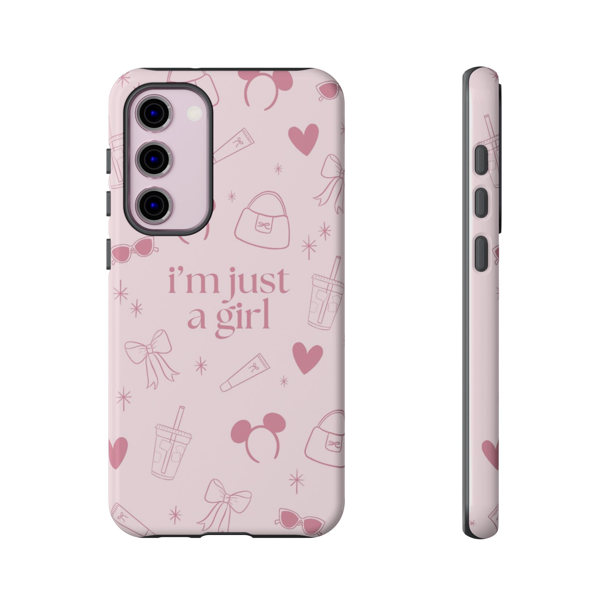 Phone Case - I'm Just a Girl (pink)