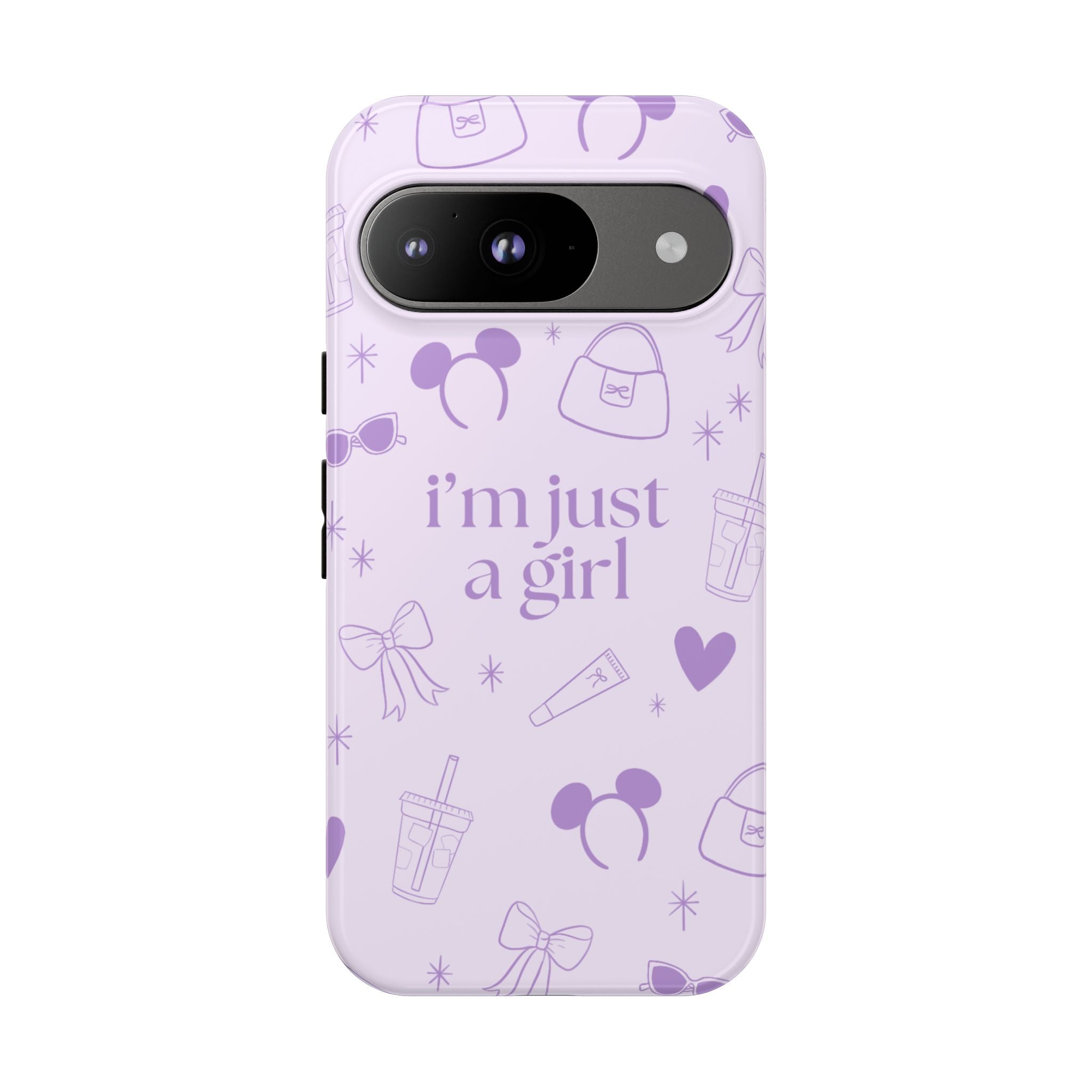 Phone Case - I'm Just a Girl (purple)