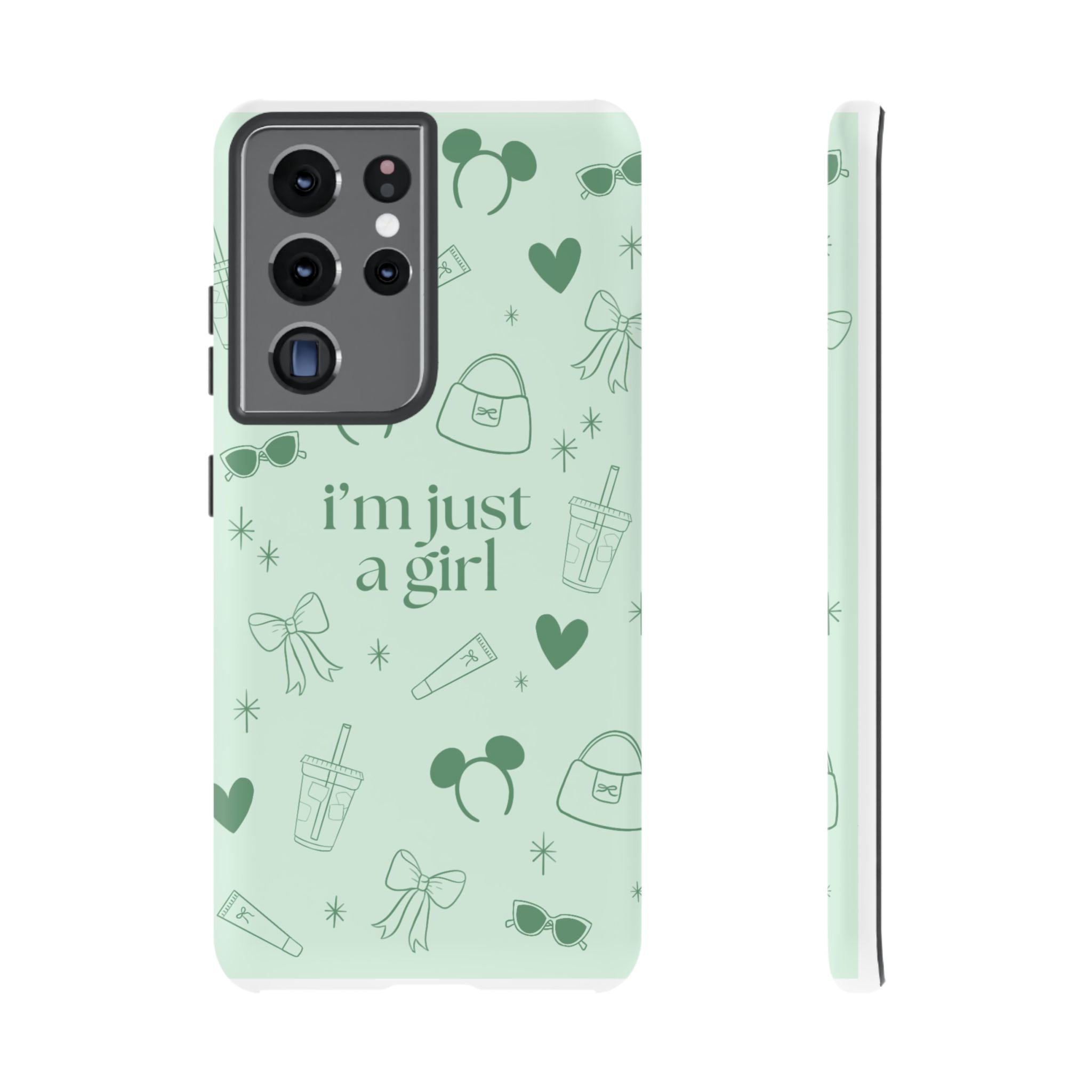 Phone Case - I'm Just a Girl (sage)