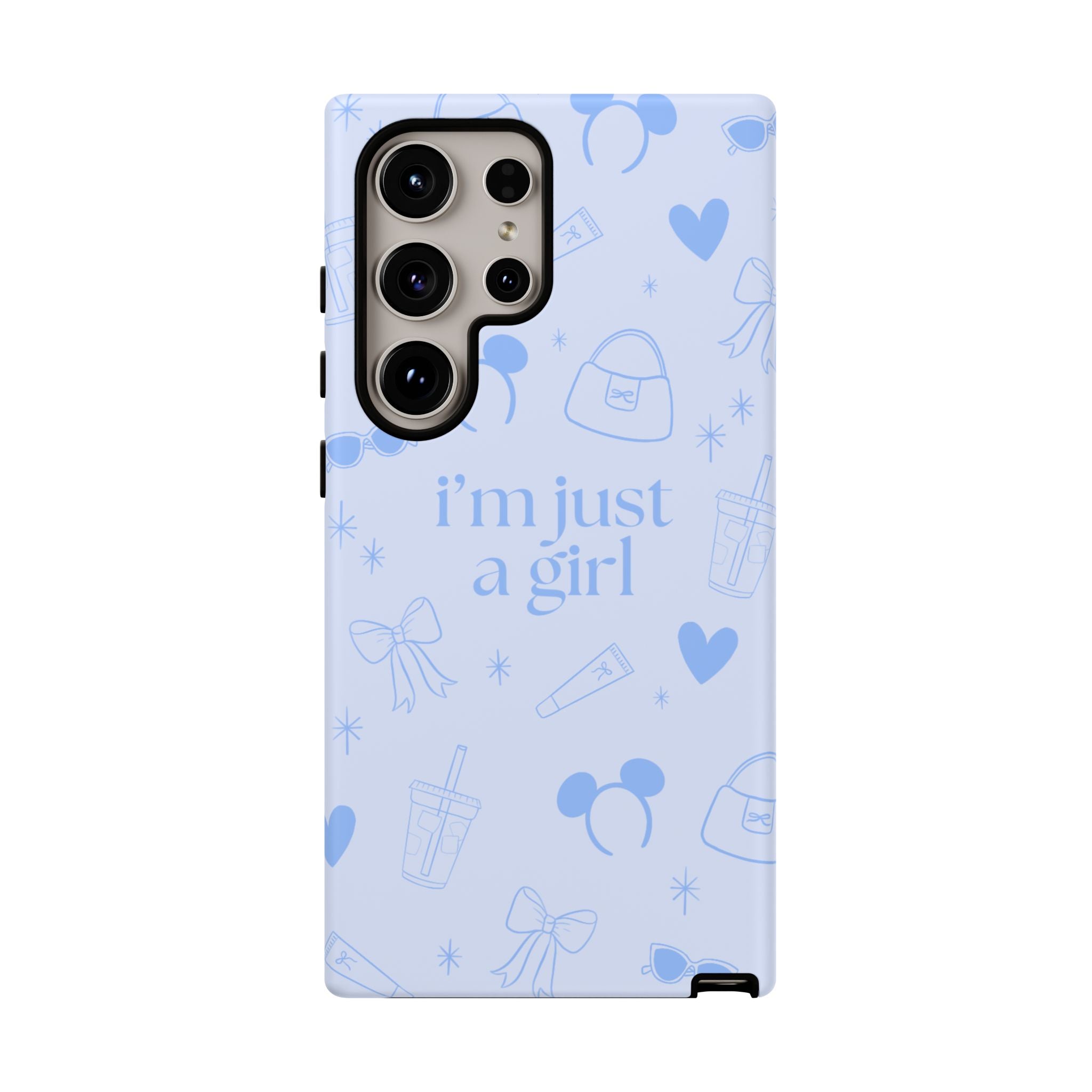 Phone Case - I'm Just a Girl (blue)