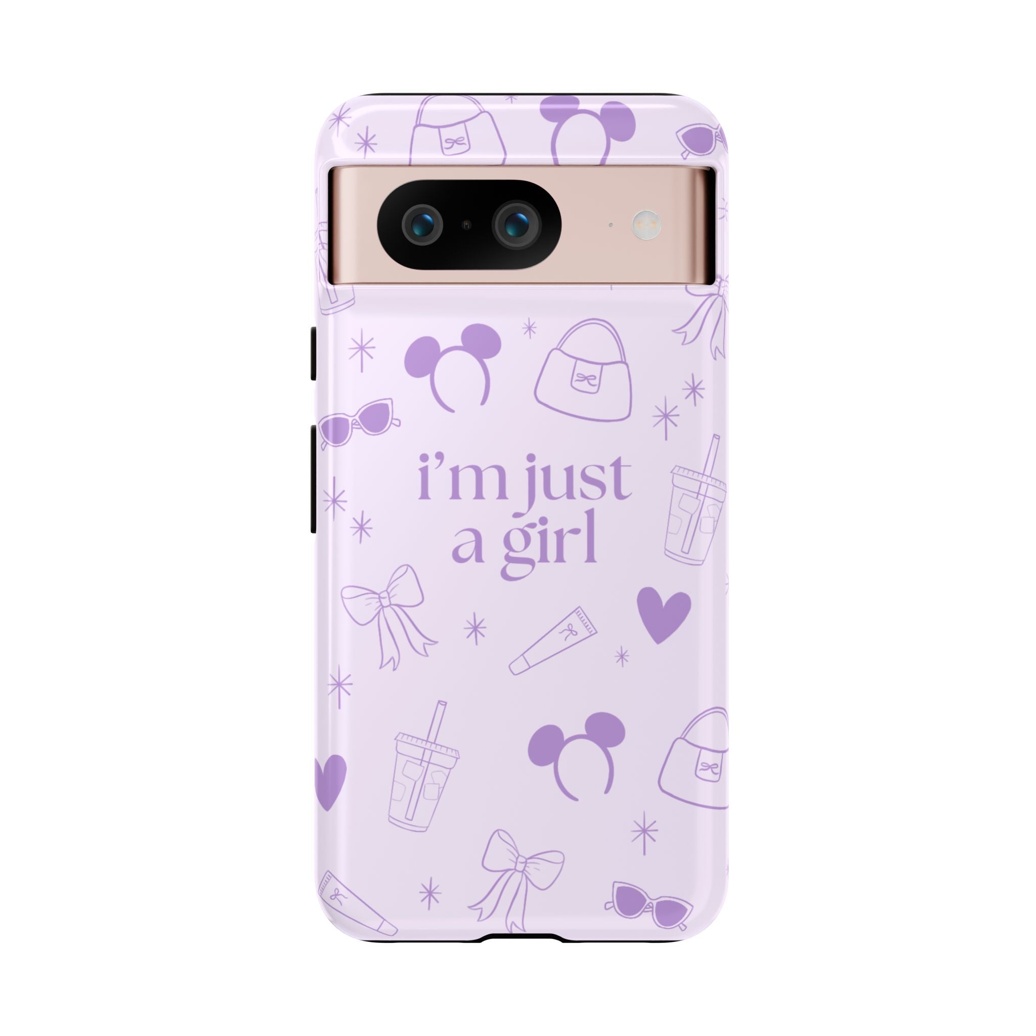 Phone Case - I'm Just a Girl (purple)