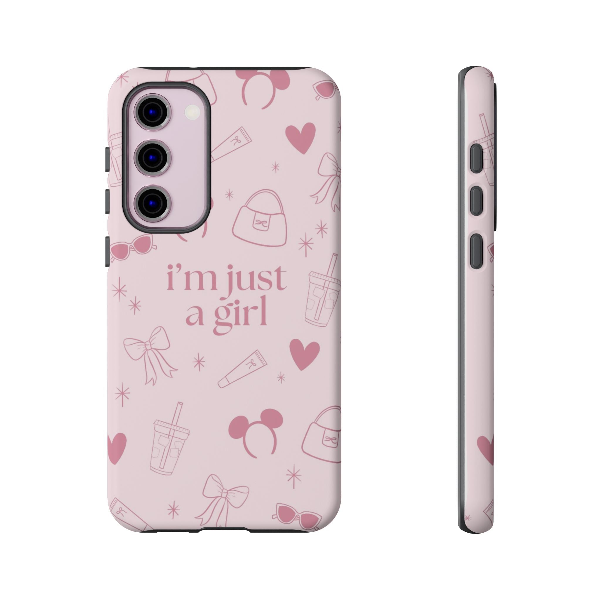 Phone Case - I'm Just a Girl (pink)