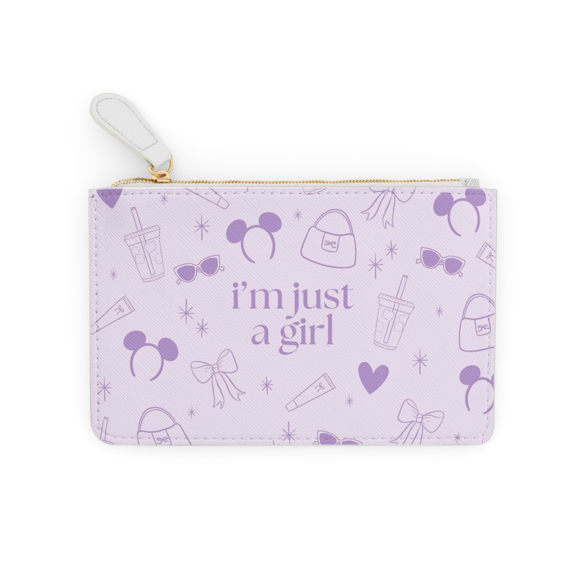 Small Pouch - I’m Just a Girl (purple)