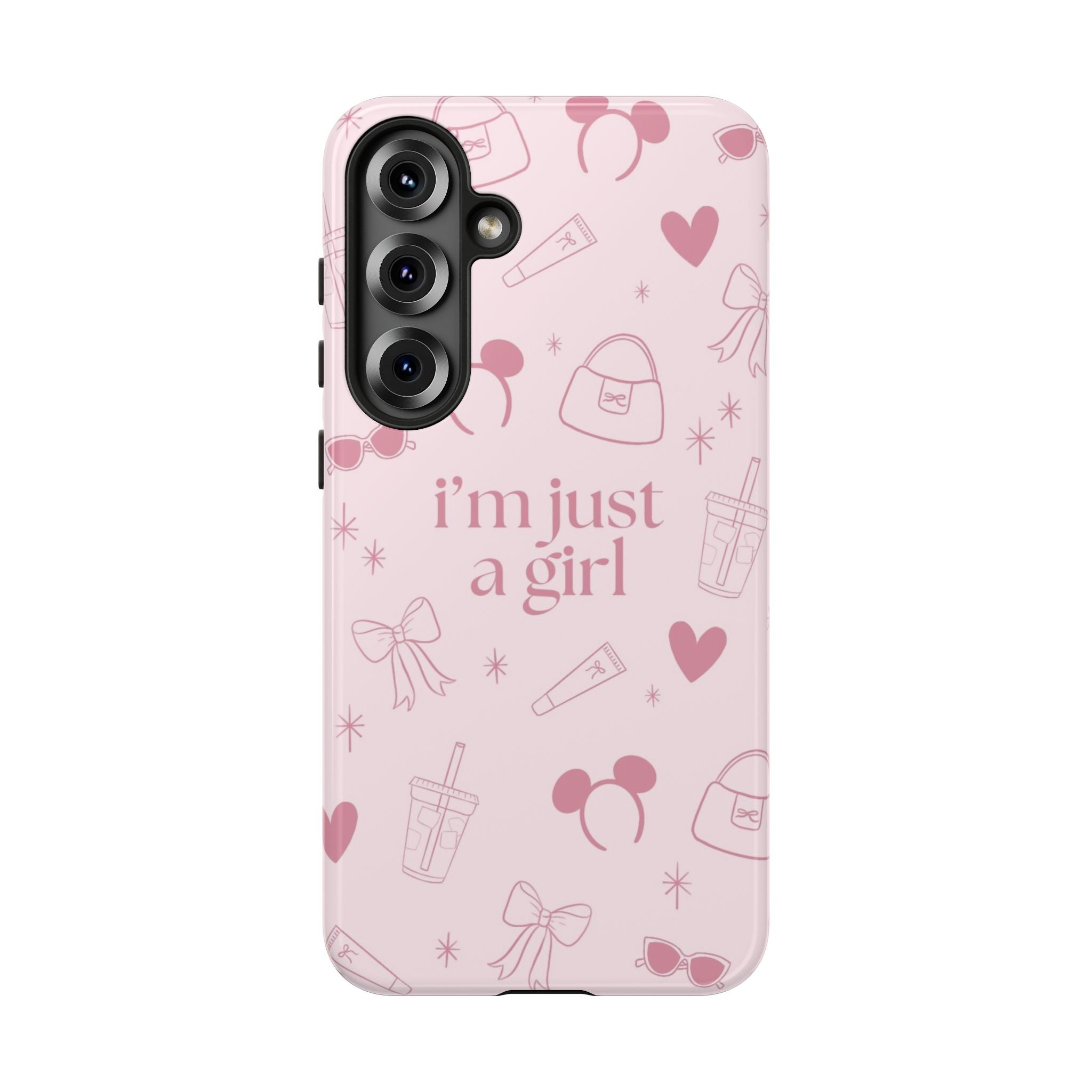 Phone Case - I'm Just a Girl (pink)
