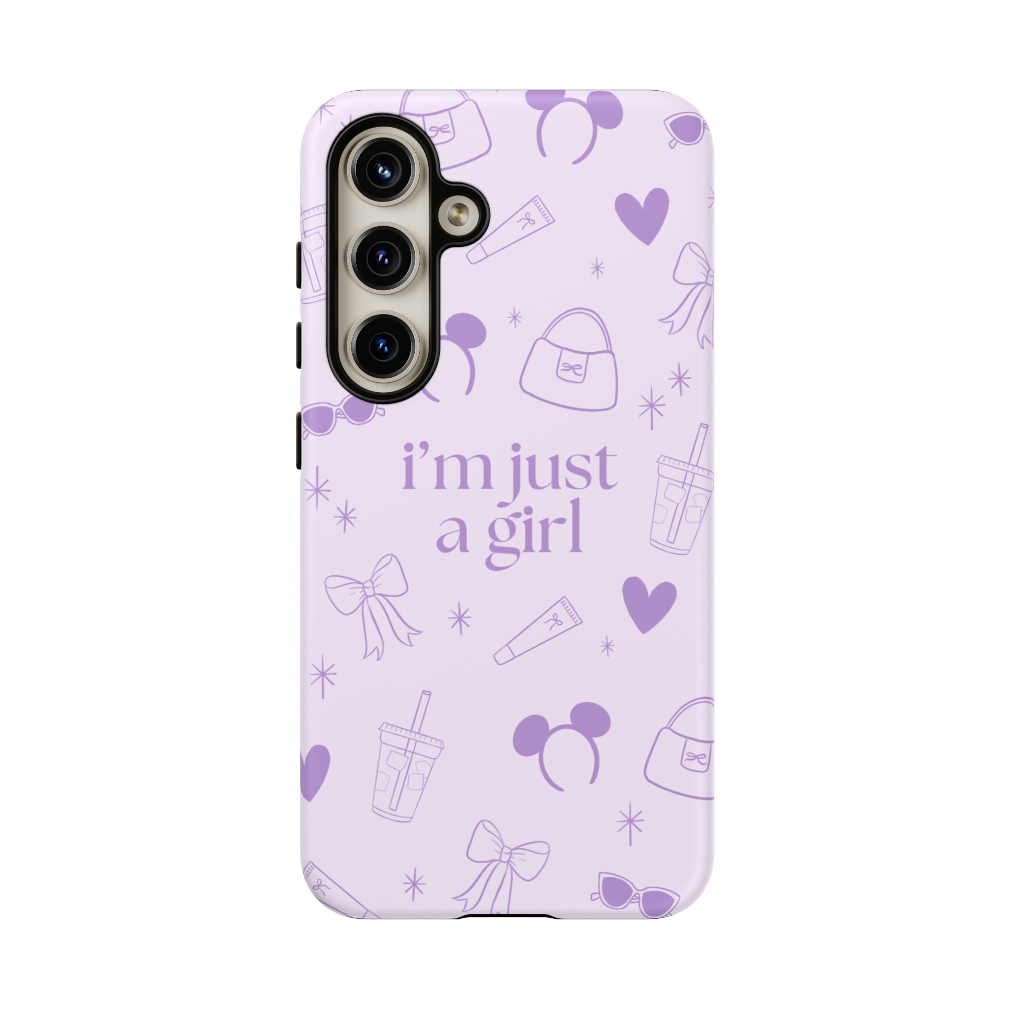 Phone Case - I'm Just a Girl (purple)