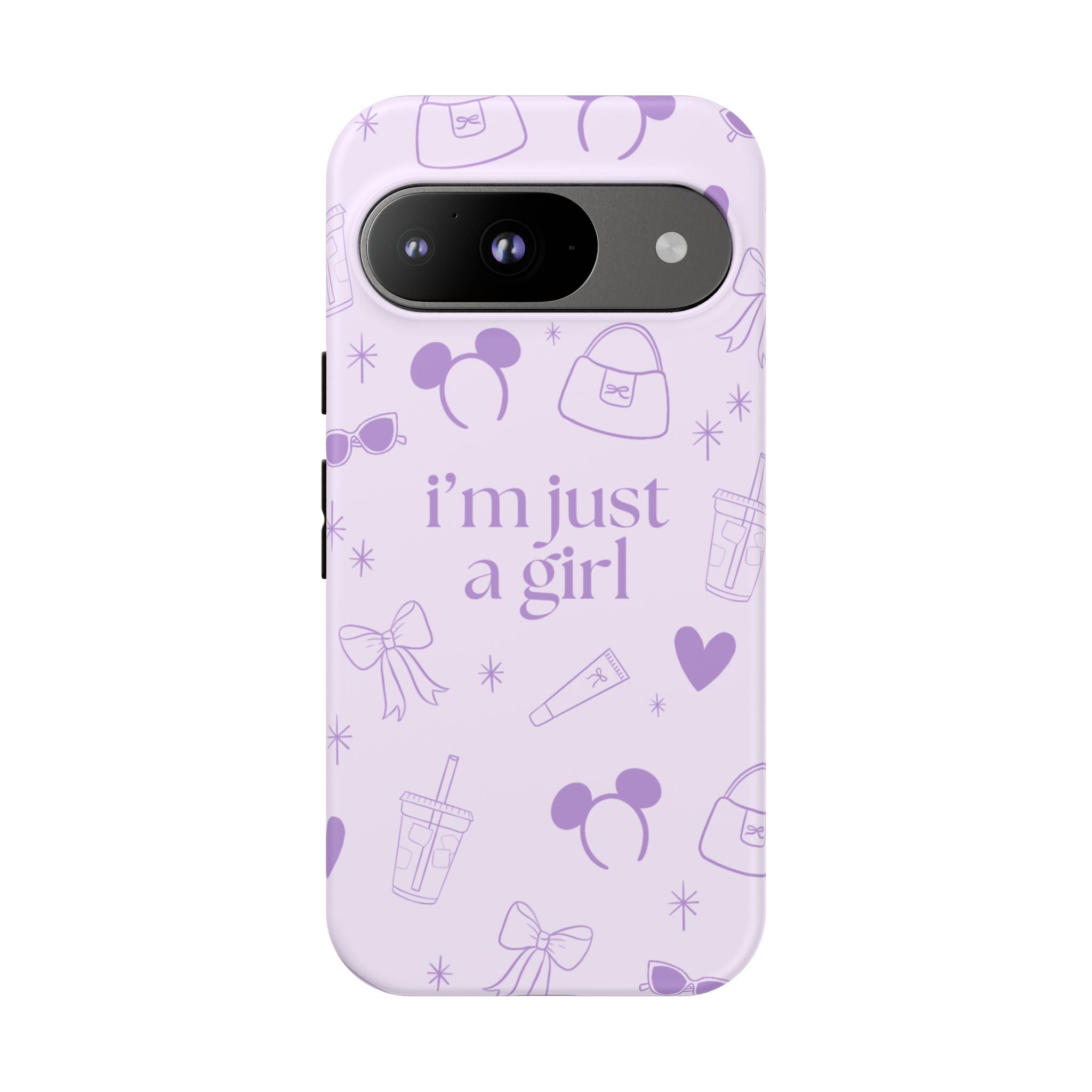 Phone Case - I'm Just a Girl (purple)