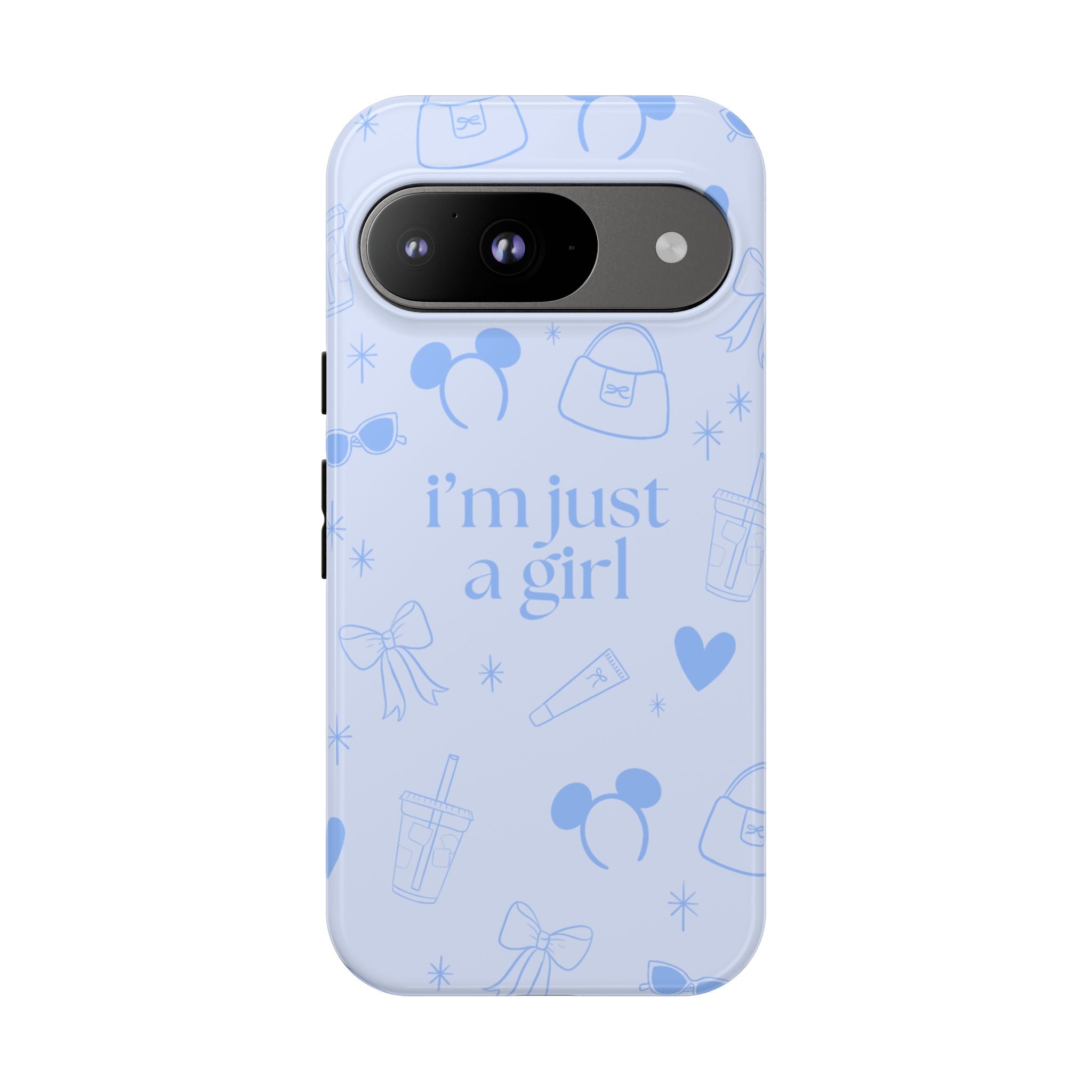 Phone Case - I'm Just a Girl (blue)