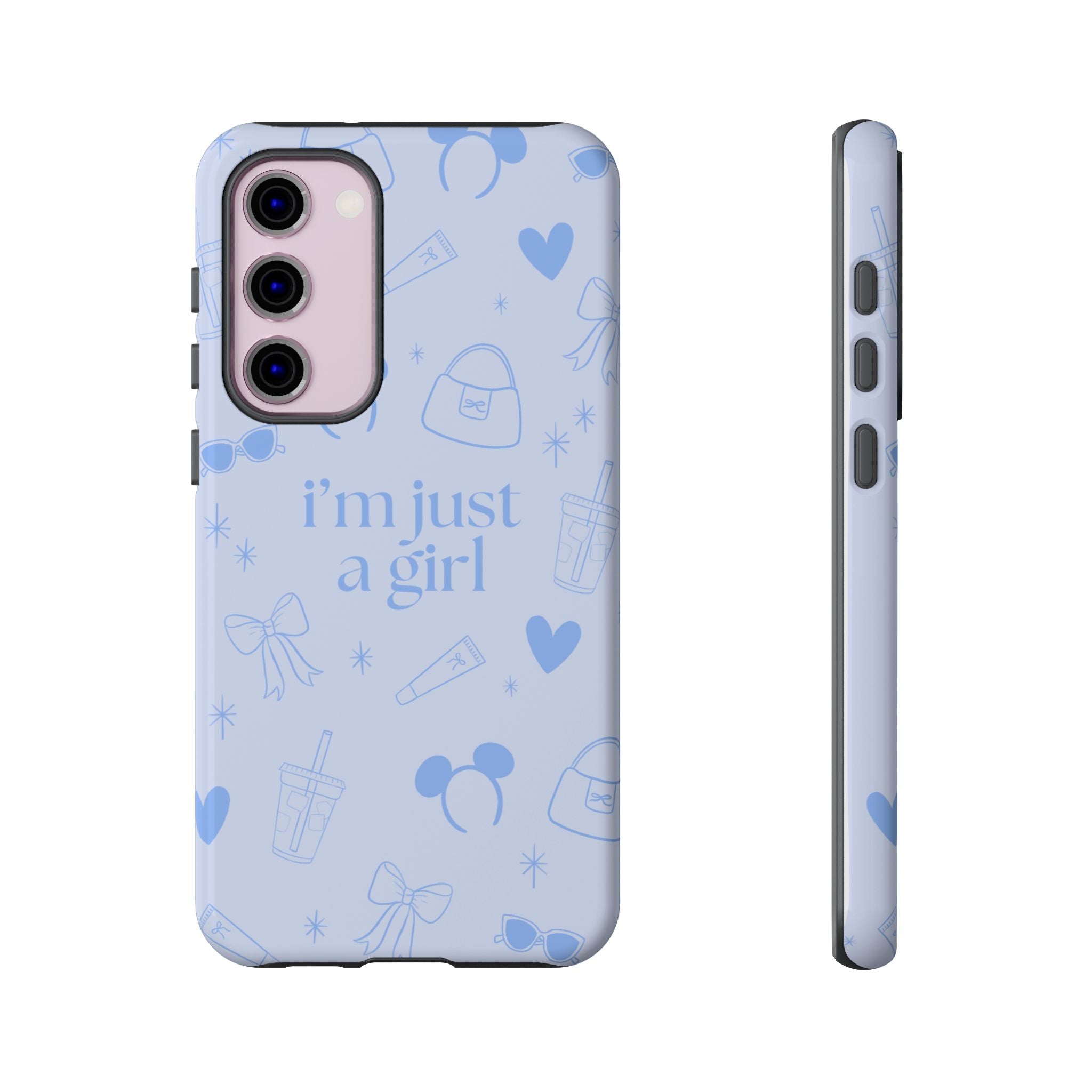 Phone Case - I'm Just a Girl (blue)