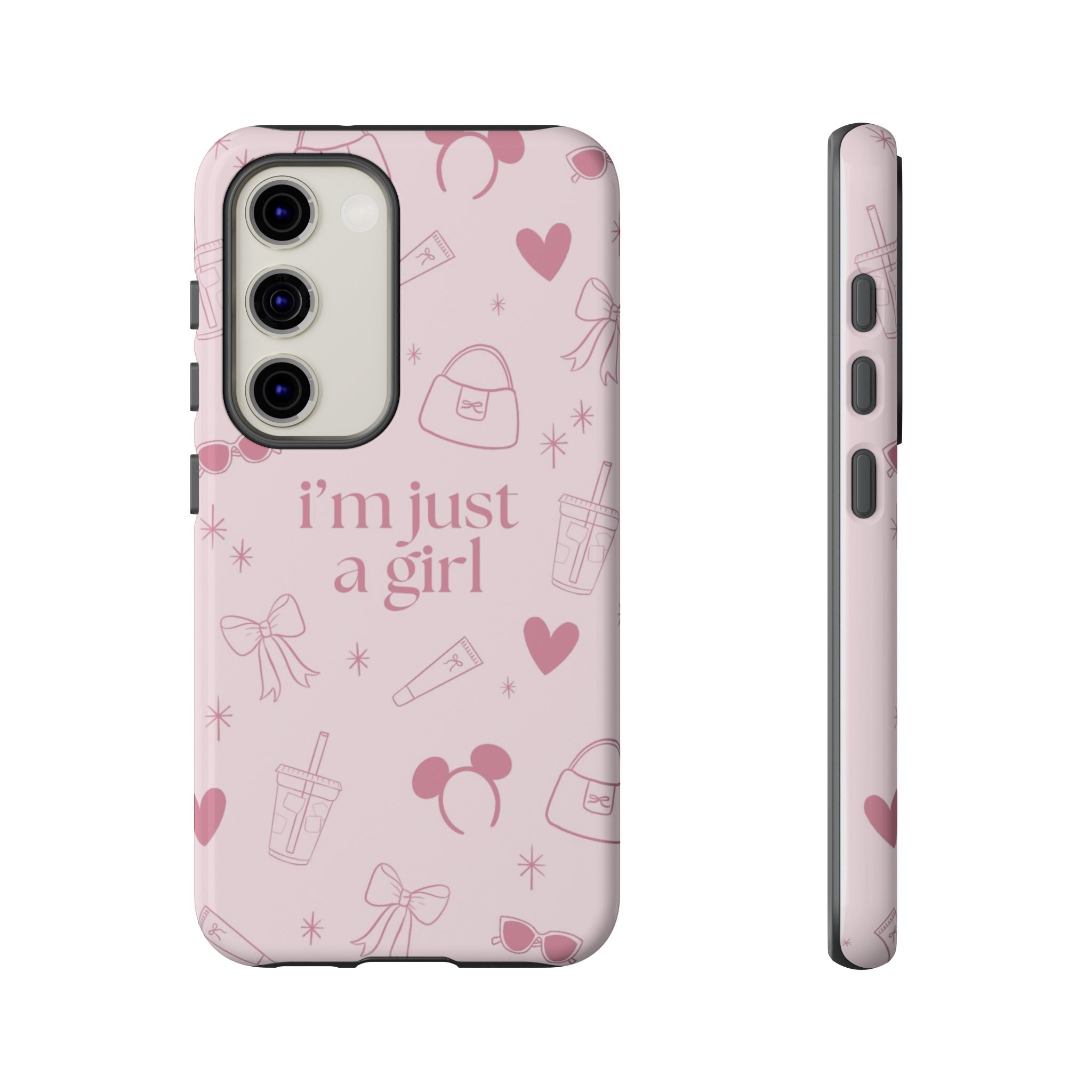 Phone Case - I'm Just a Girl (pink)