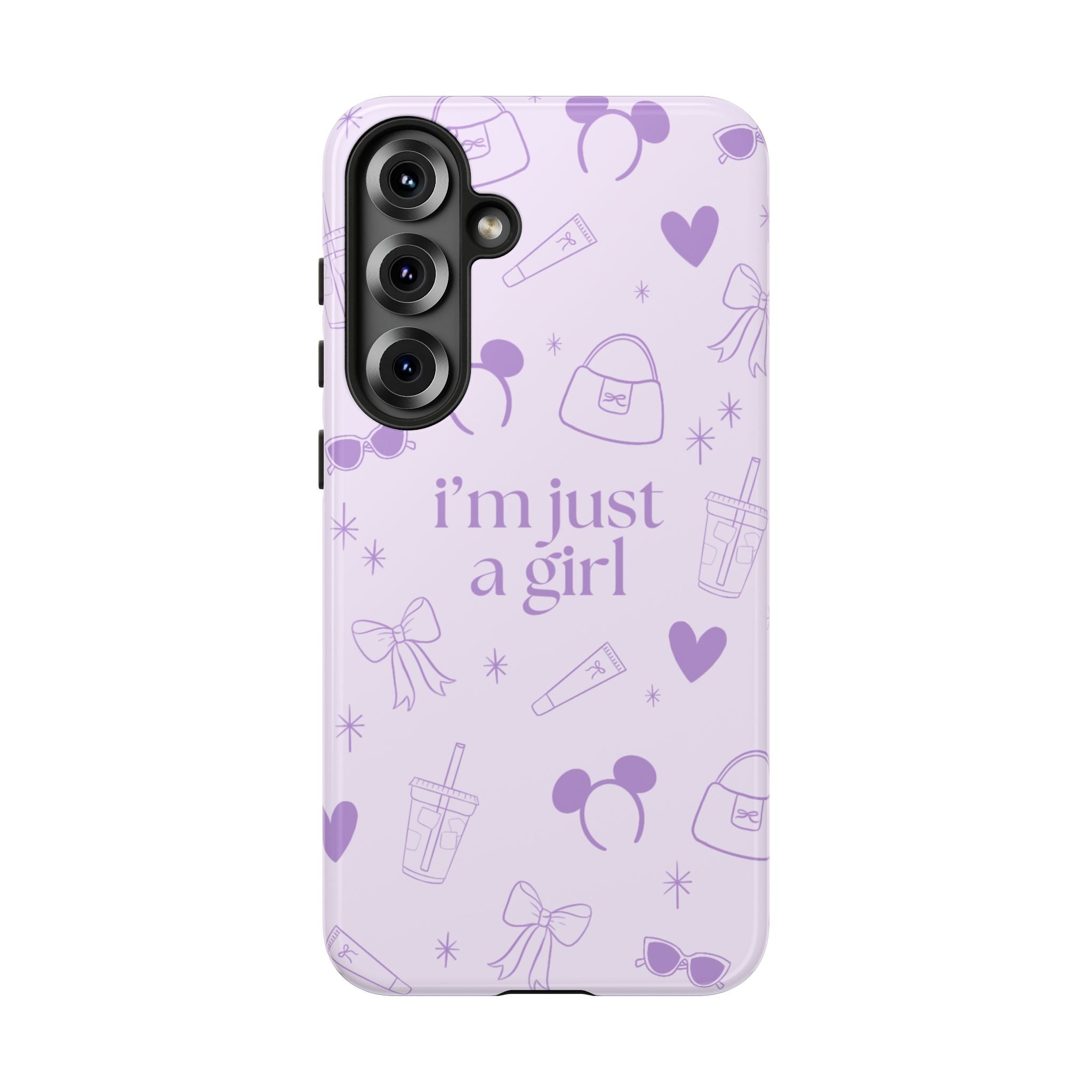 Phone Case - I'm Just a Girl (purple)