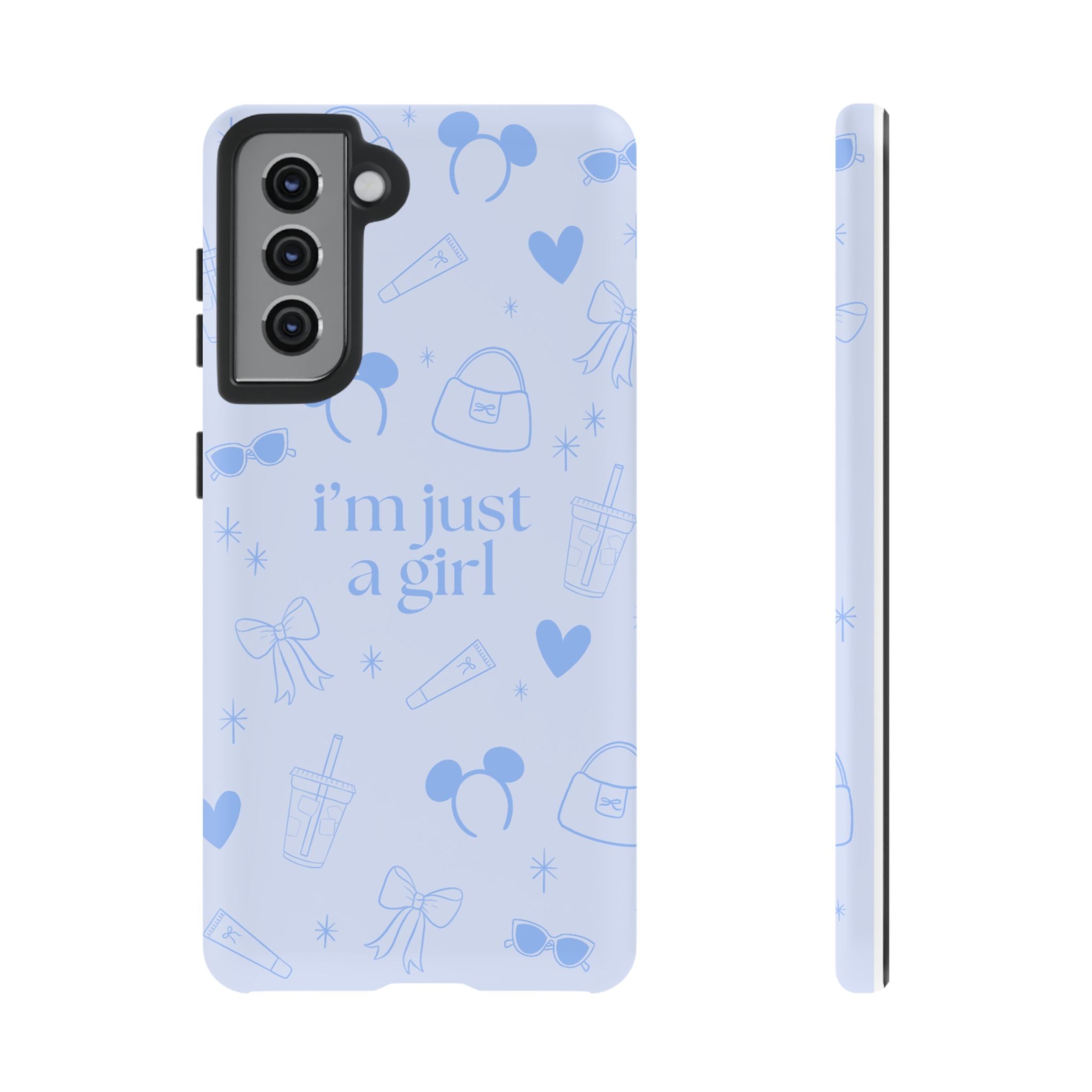 Phone Case - I'm Just a Girl (blue)