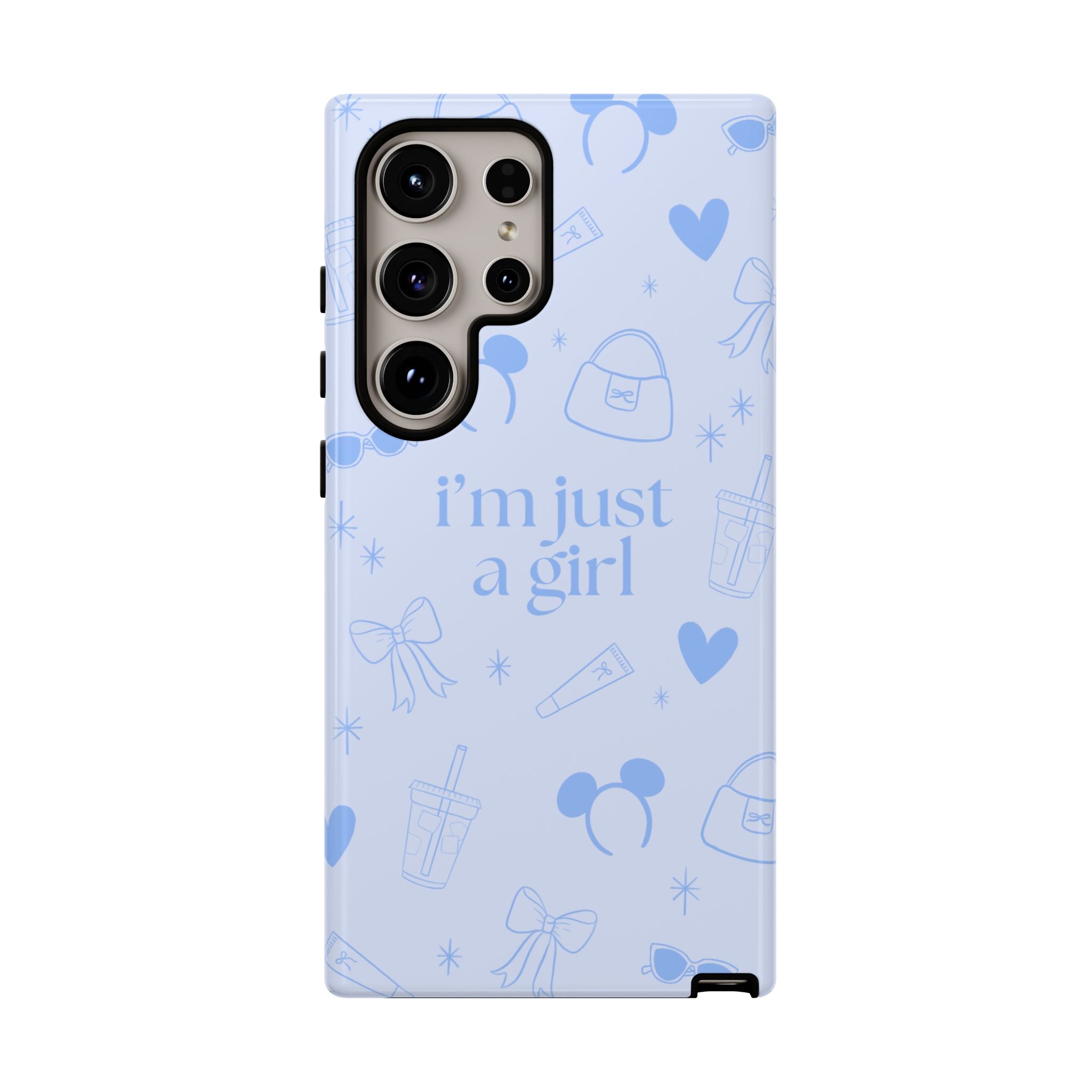 Phone Case - I'm Just a Girl (blue)