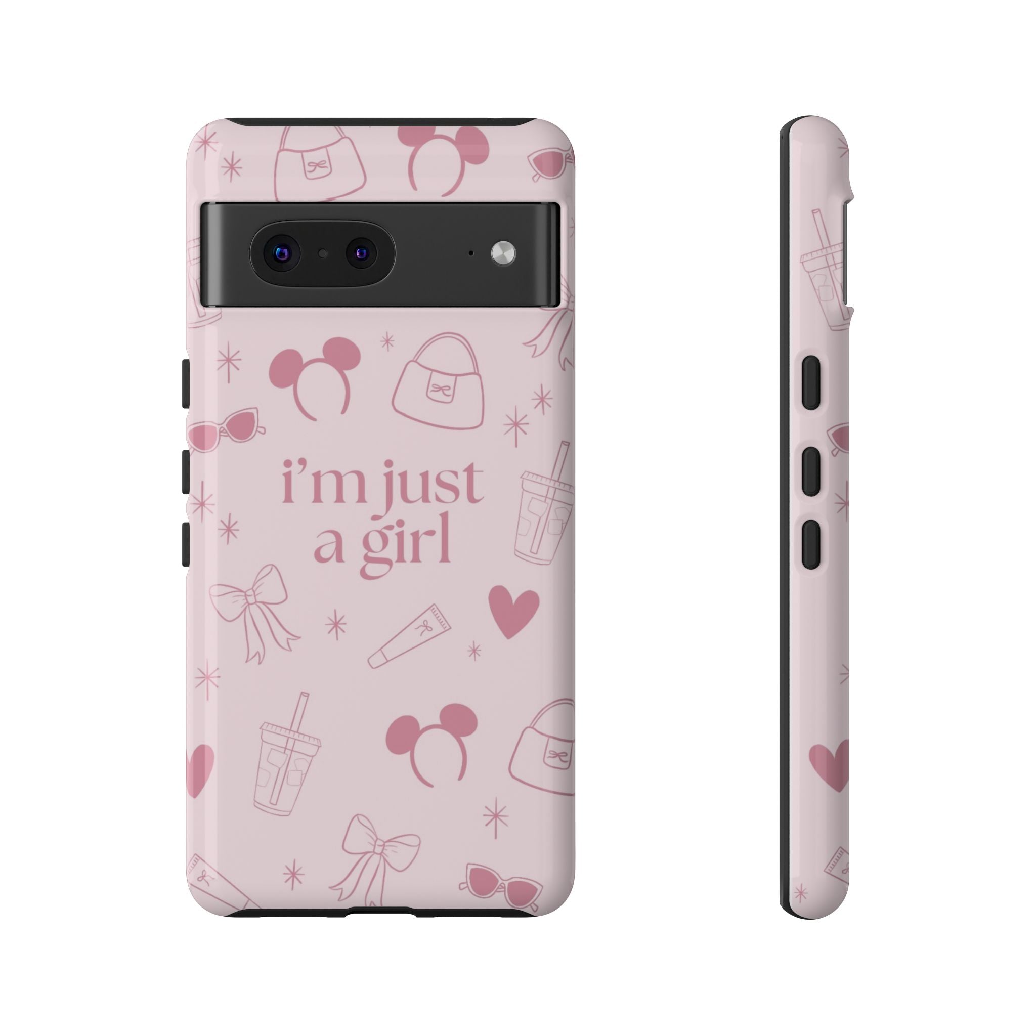 Phone Case - I'm Just a Girl (pink)