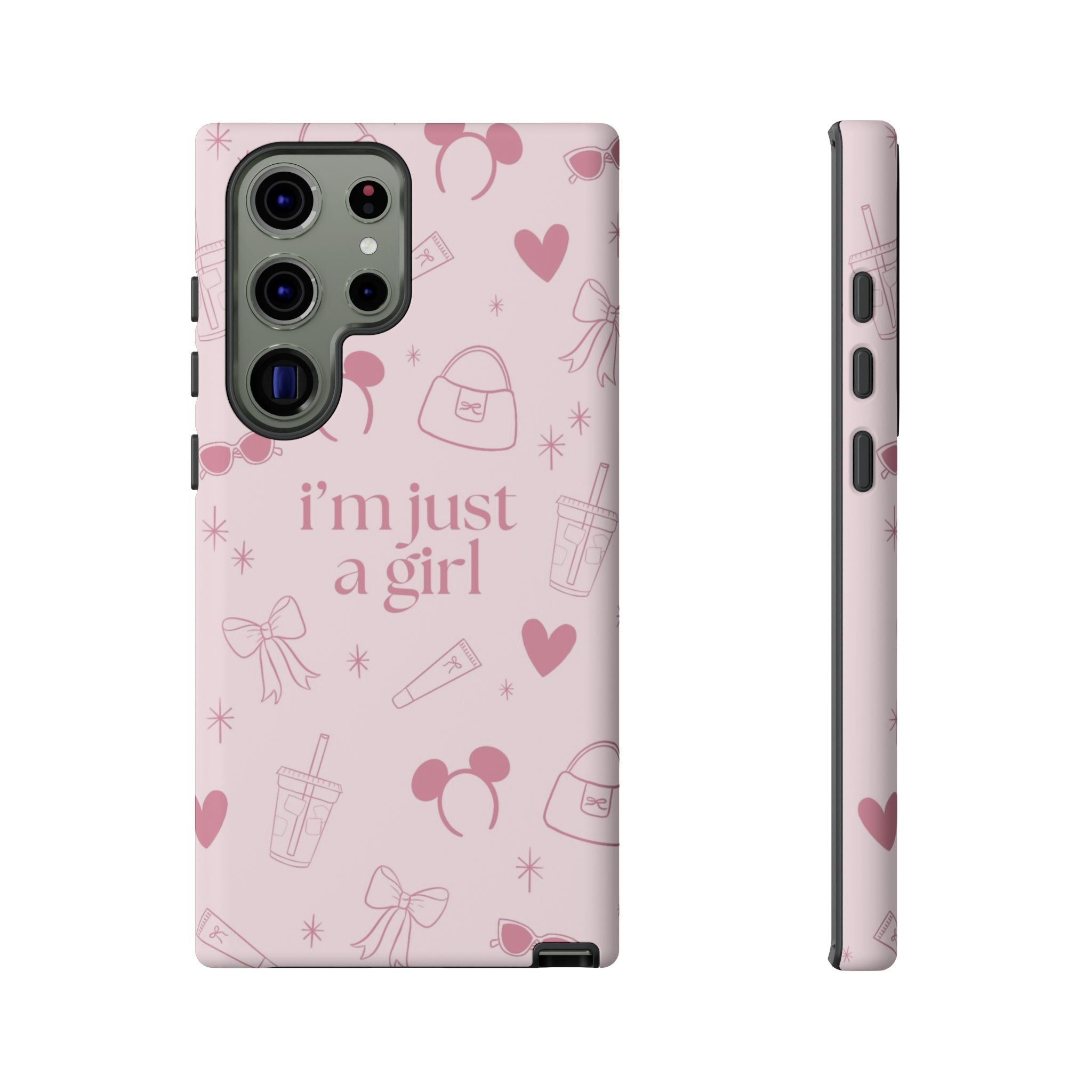 Phone Case - I'm Just a Girl (pink)