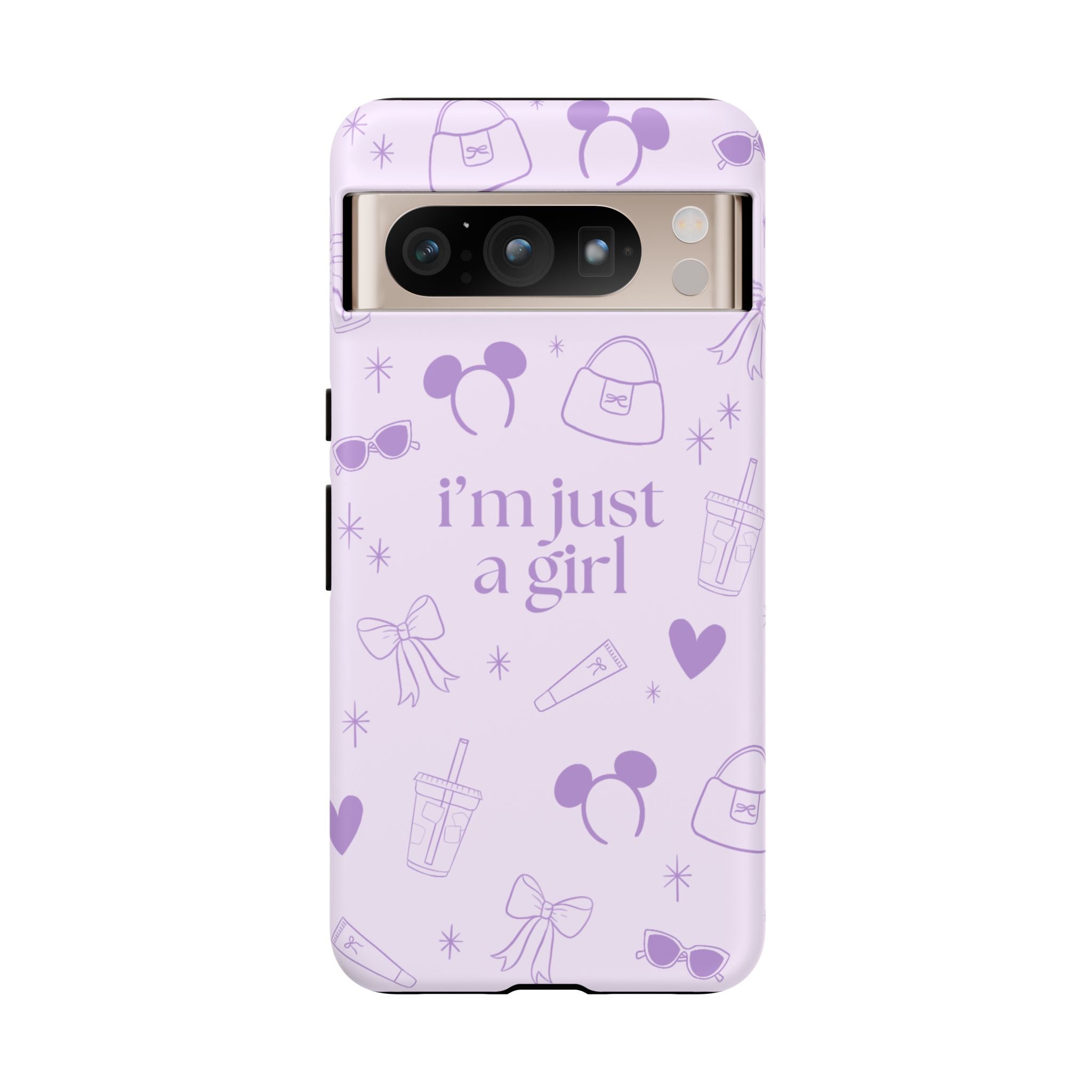 Phone Case - I'm Just a Girl (purple)