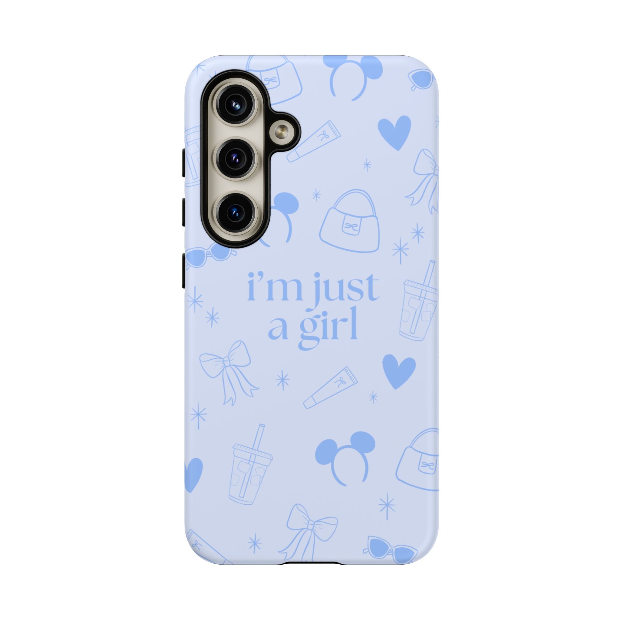 Phone Case - I'm Just a Girl (blue)