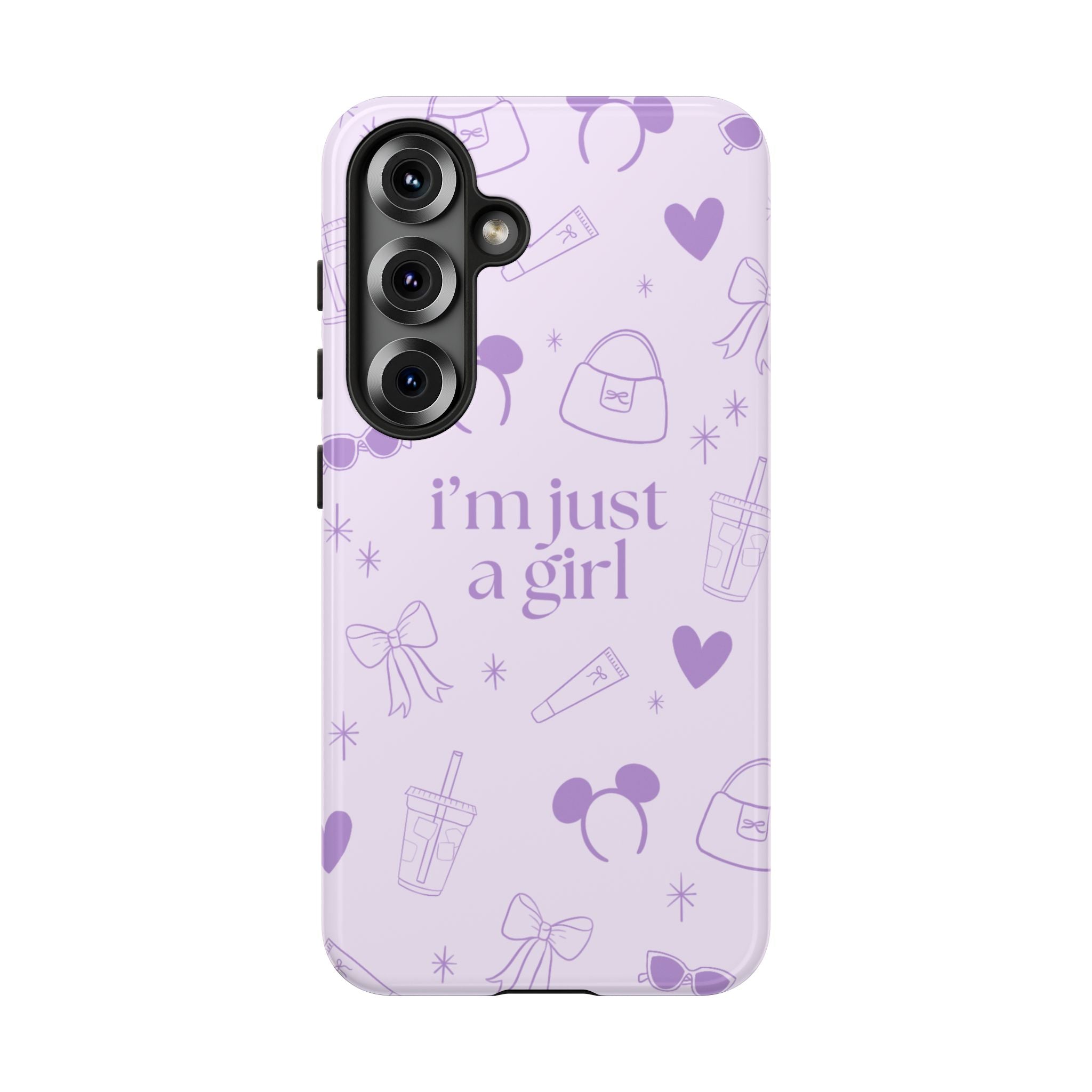 Phone Case - I'm Just a Girl (purple)