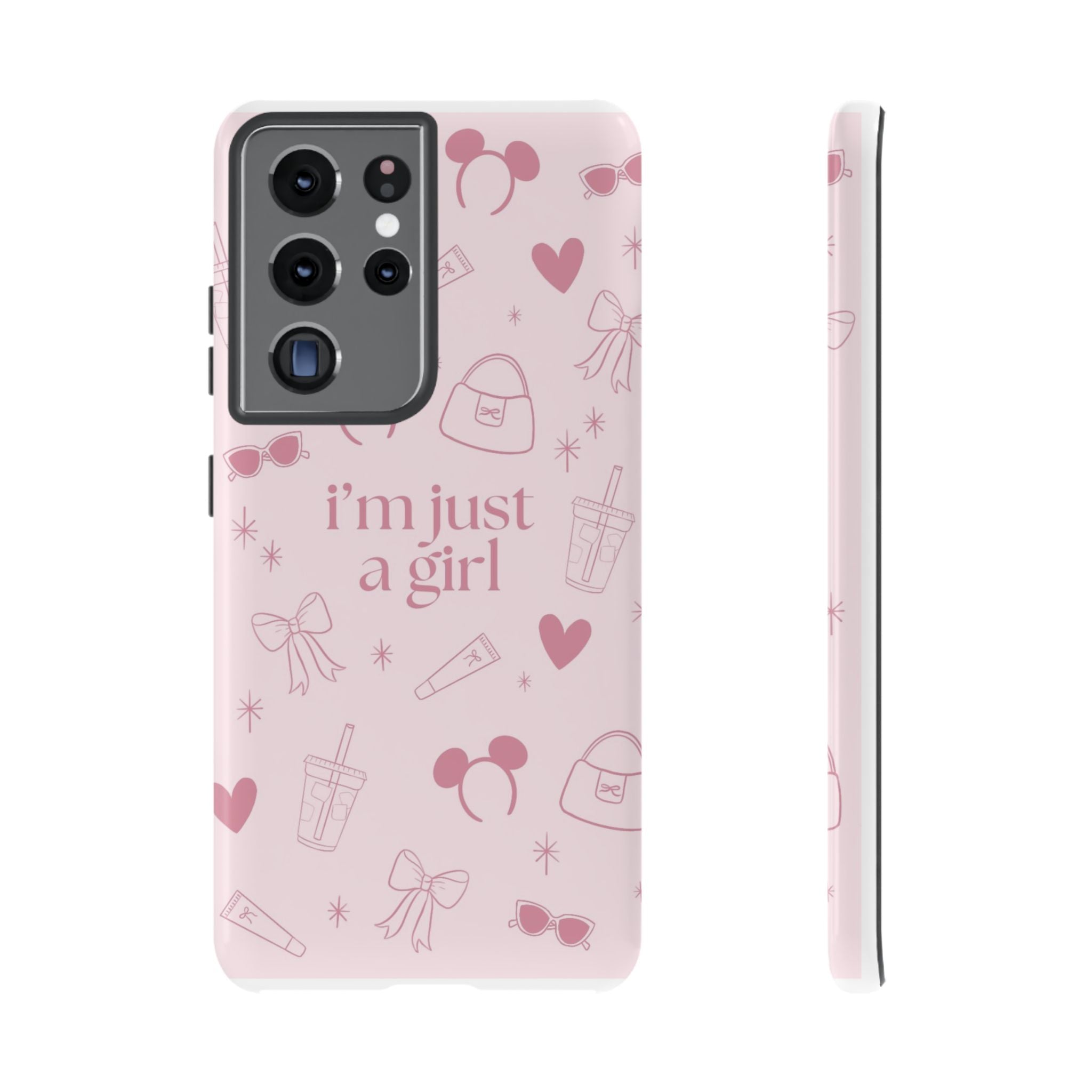 Phone Case - I'm Just a Girl (pink)