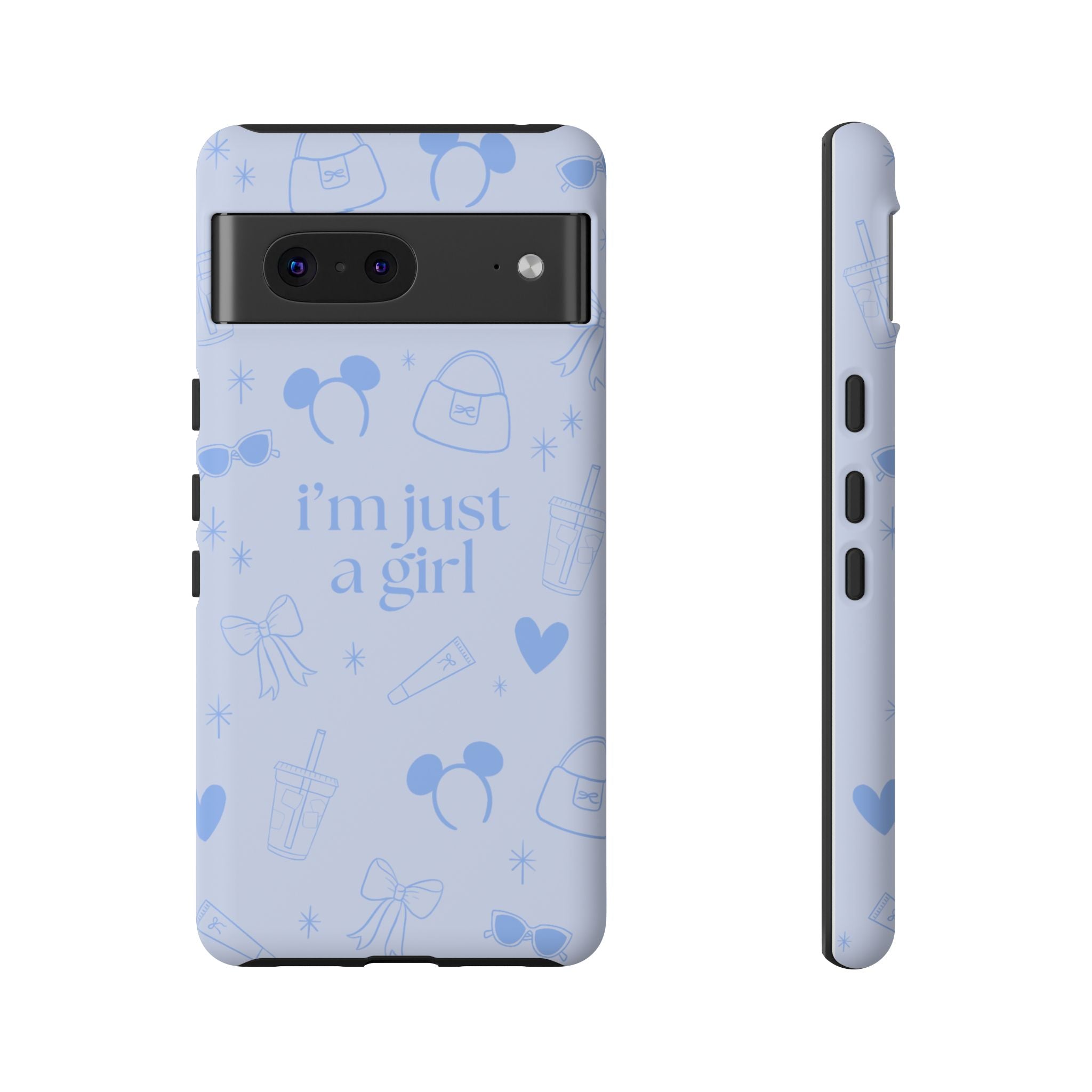 Phone Case - I'm Just a Girl (blue)