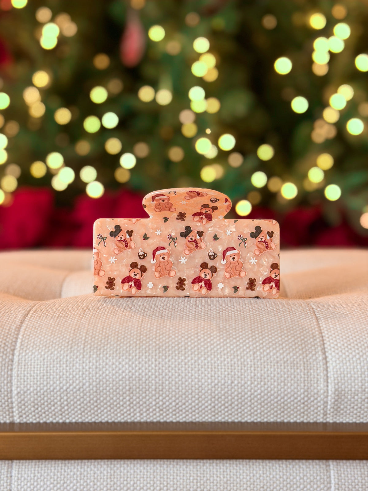 *Claw Clip ~ Christmas ~ Beary Merry