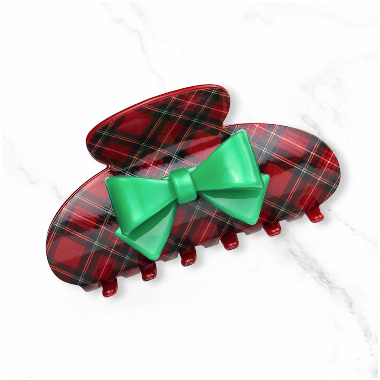Claw Clip ~ Christmas ~ Christmas Plaid