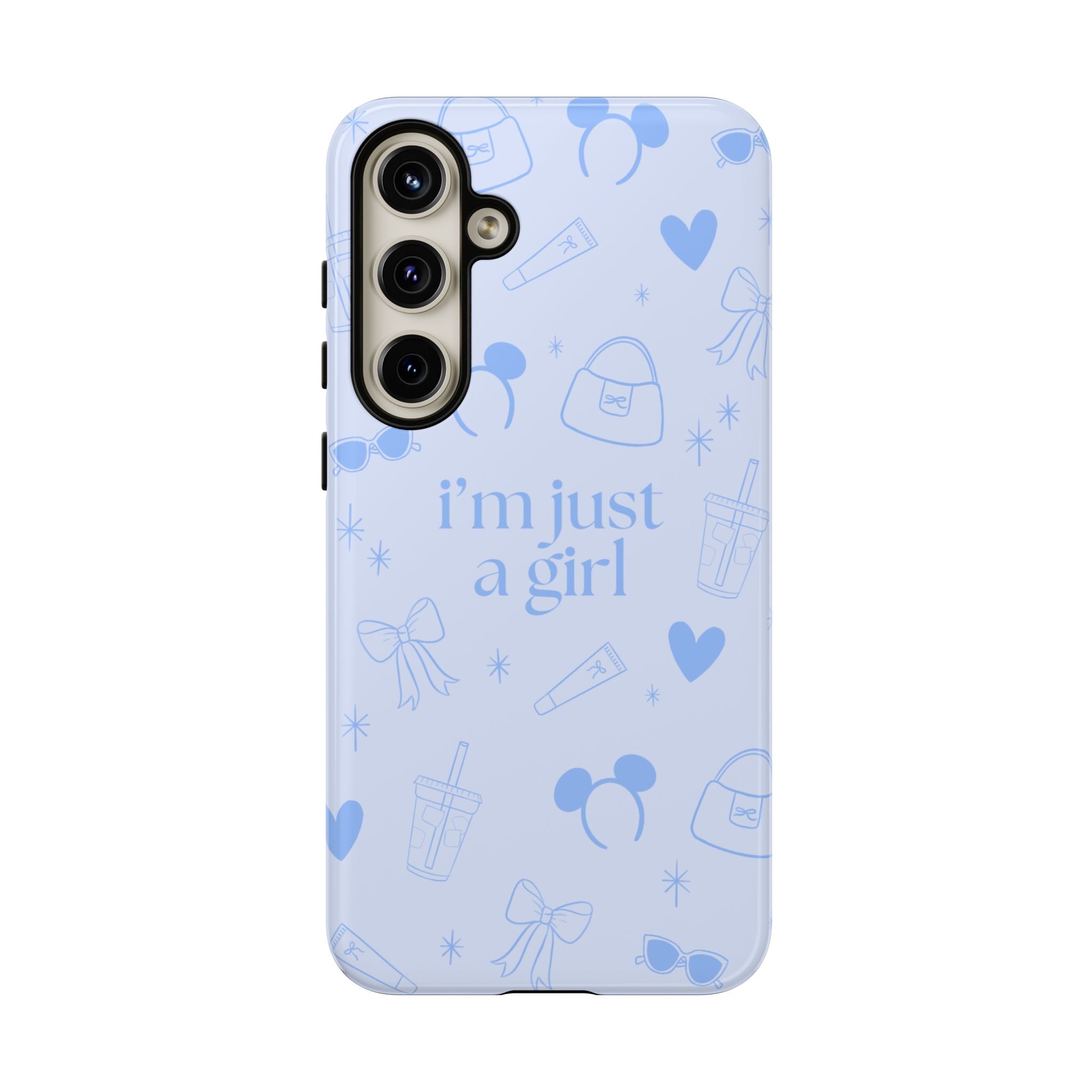 Phone Case - I'm Just a Girl (blue)