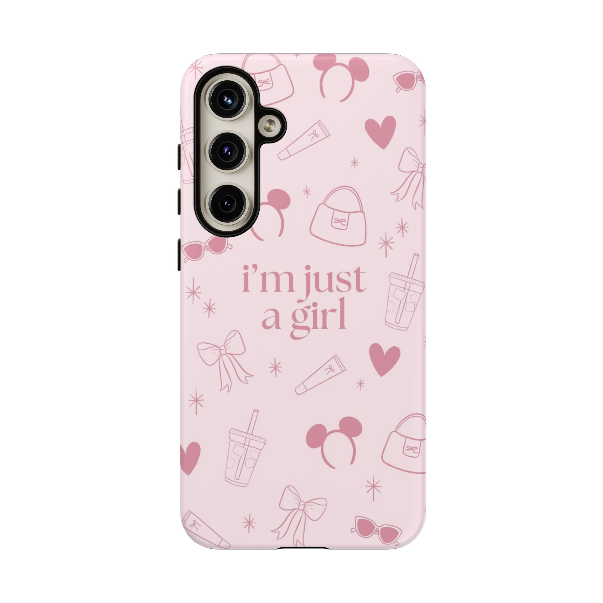Phone Case - I'm Just a Girl (pink)