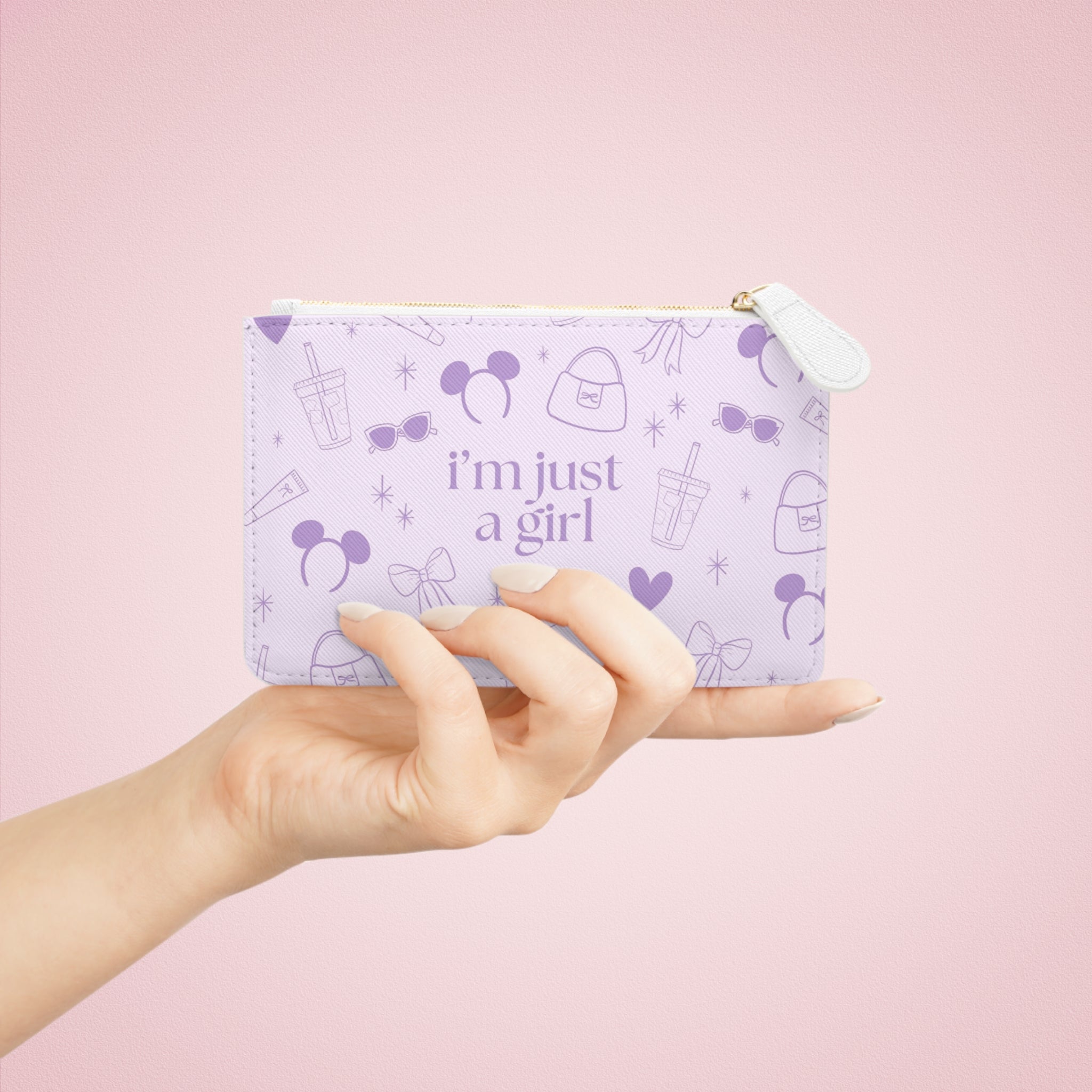 Small Pouch - I’m Just a Girl (purple)