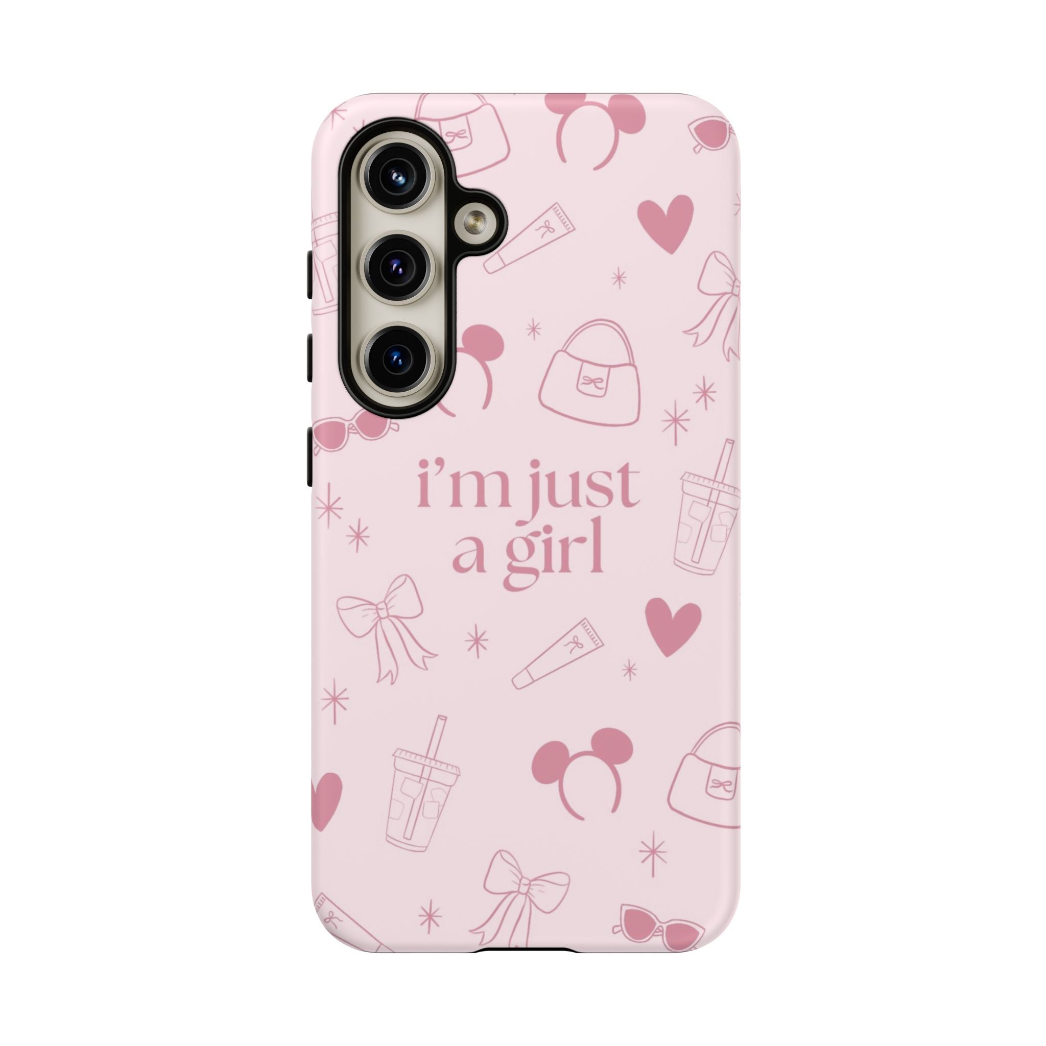 Phone Case - I'm Just a Girl (pink)