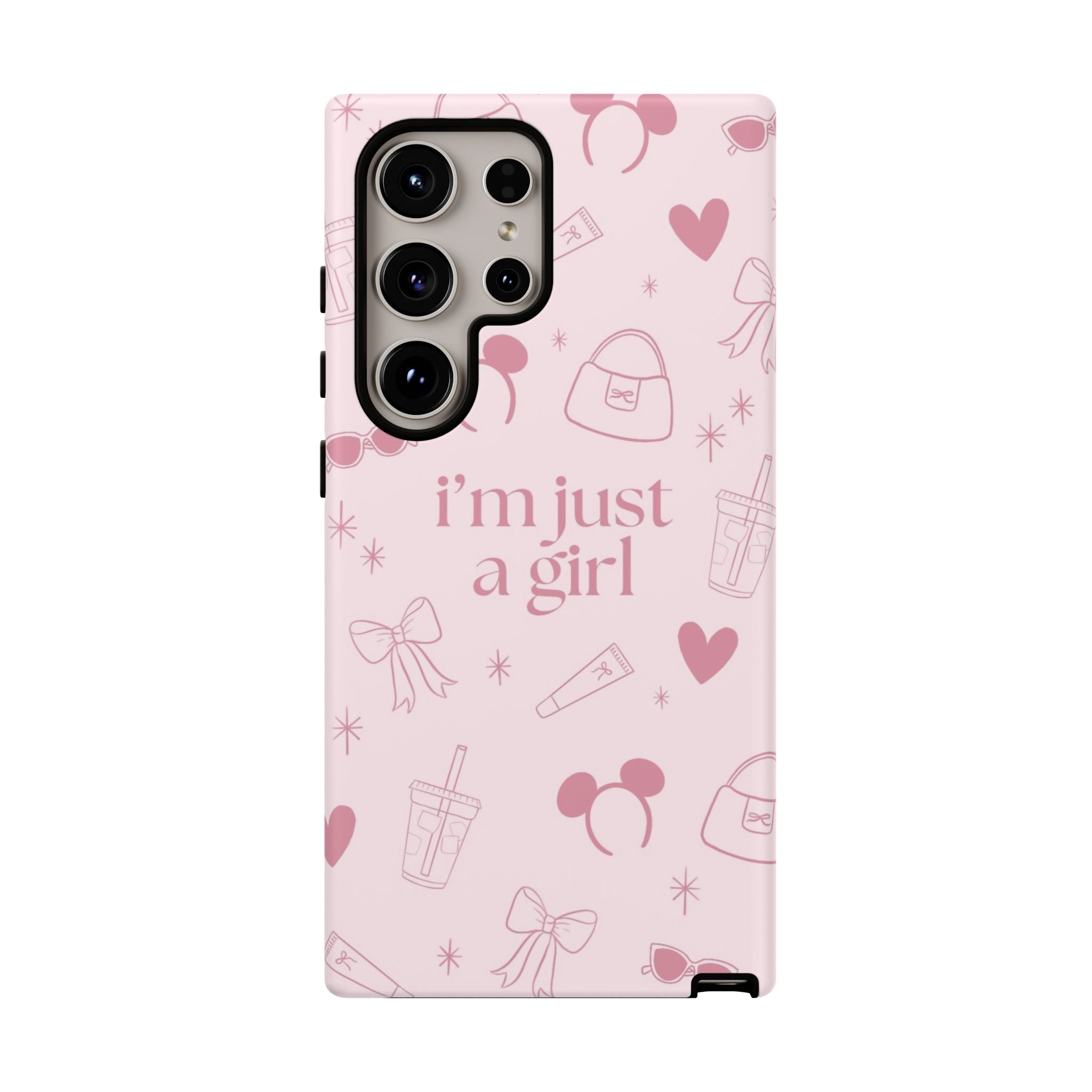 Phone Case - I'm Just a Girl (pink)
