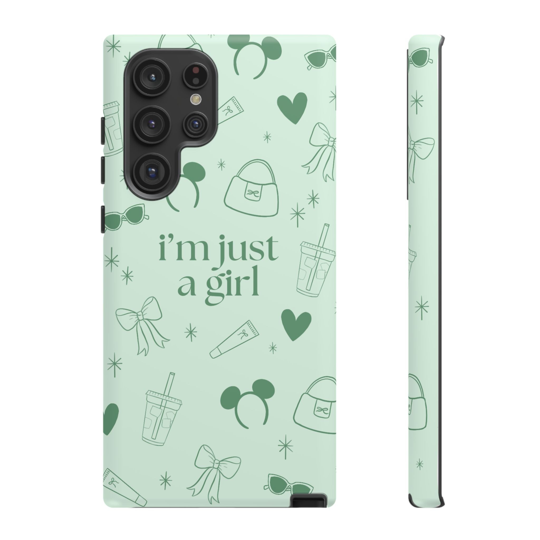 Phone Case - I'm Just a Girl (sage)