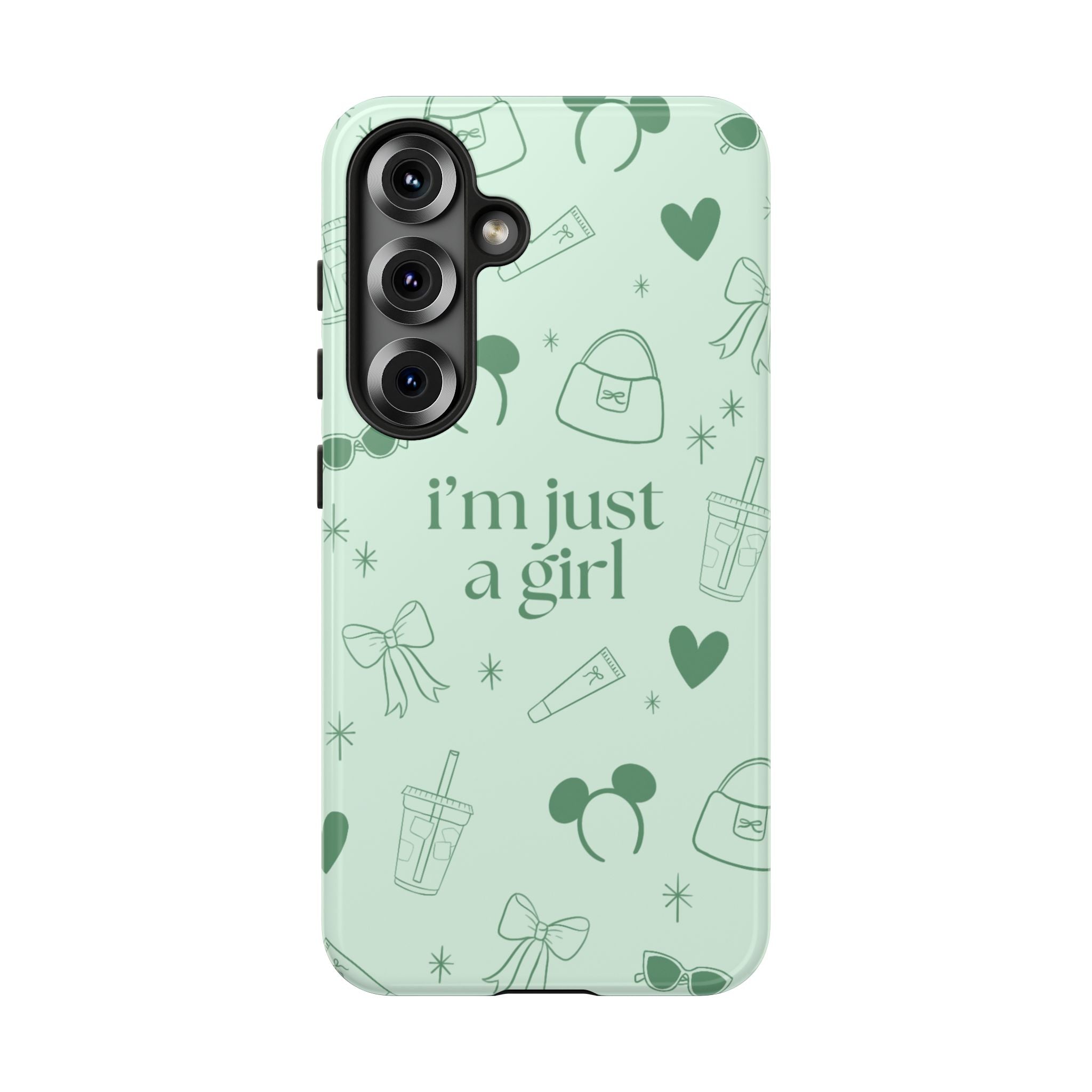Phone Case - I'm Just a Girl (sage)