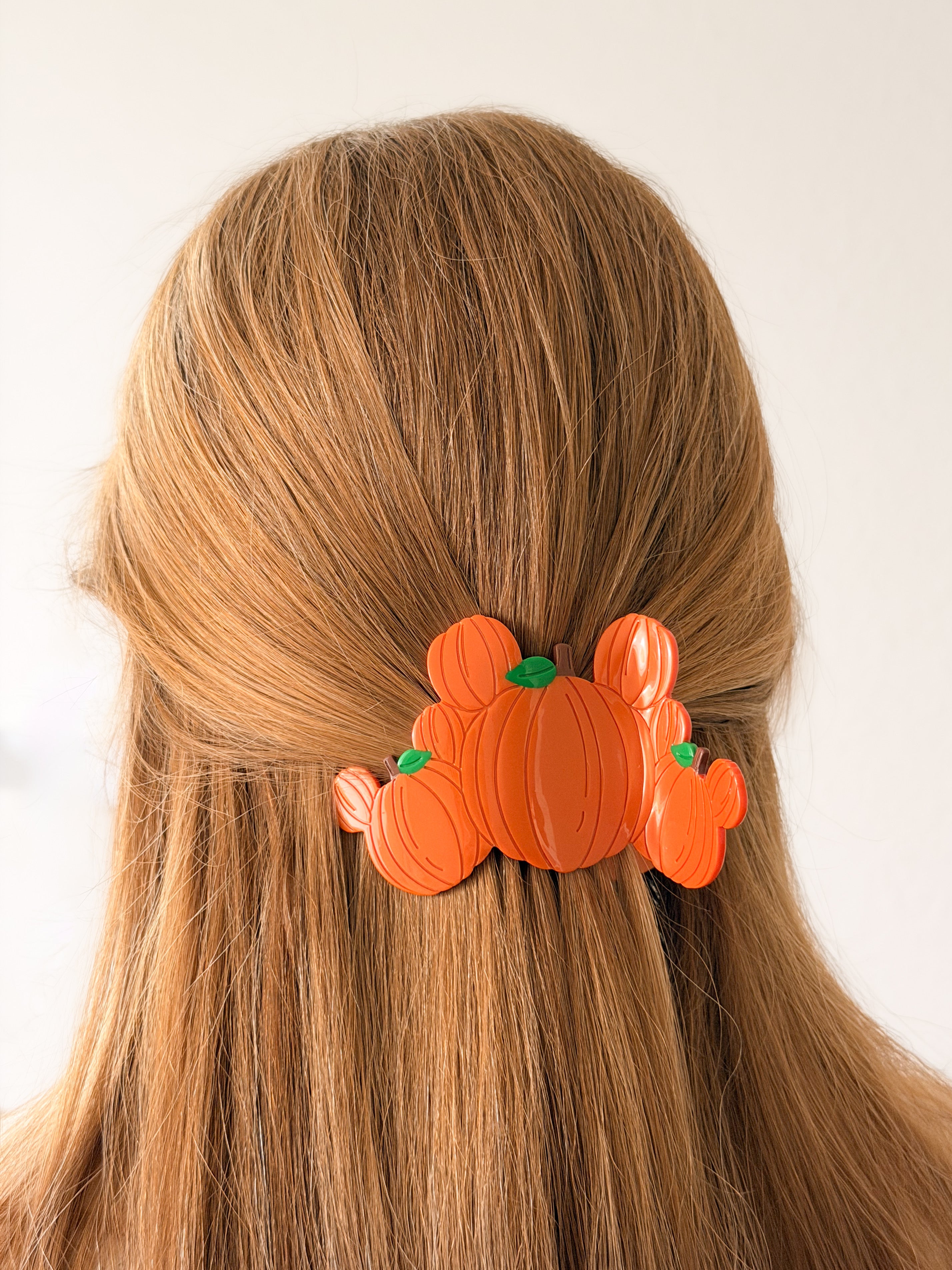Claw Clip - FLAT ~ Halloween Collection ~ Triple Pumpkin