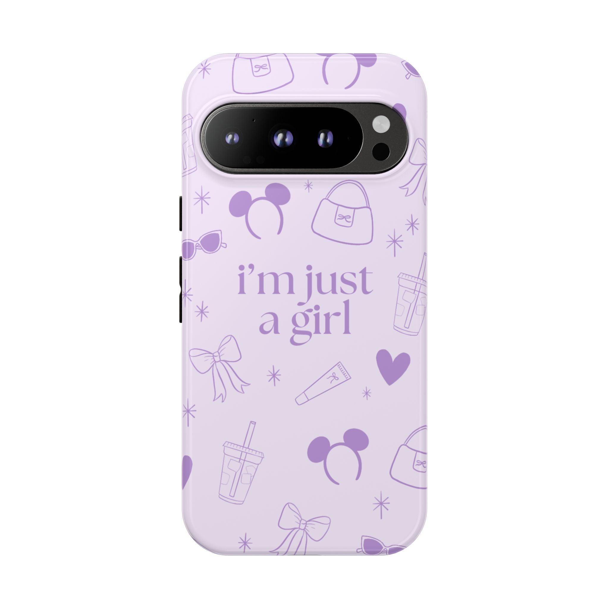 Phone Case - I'm Just a Girl (purple)