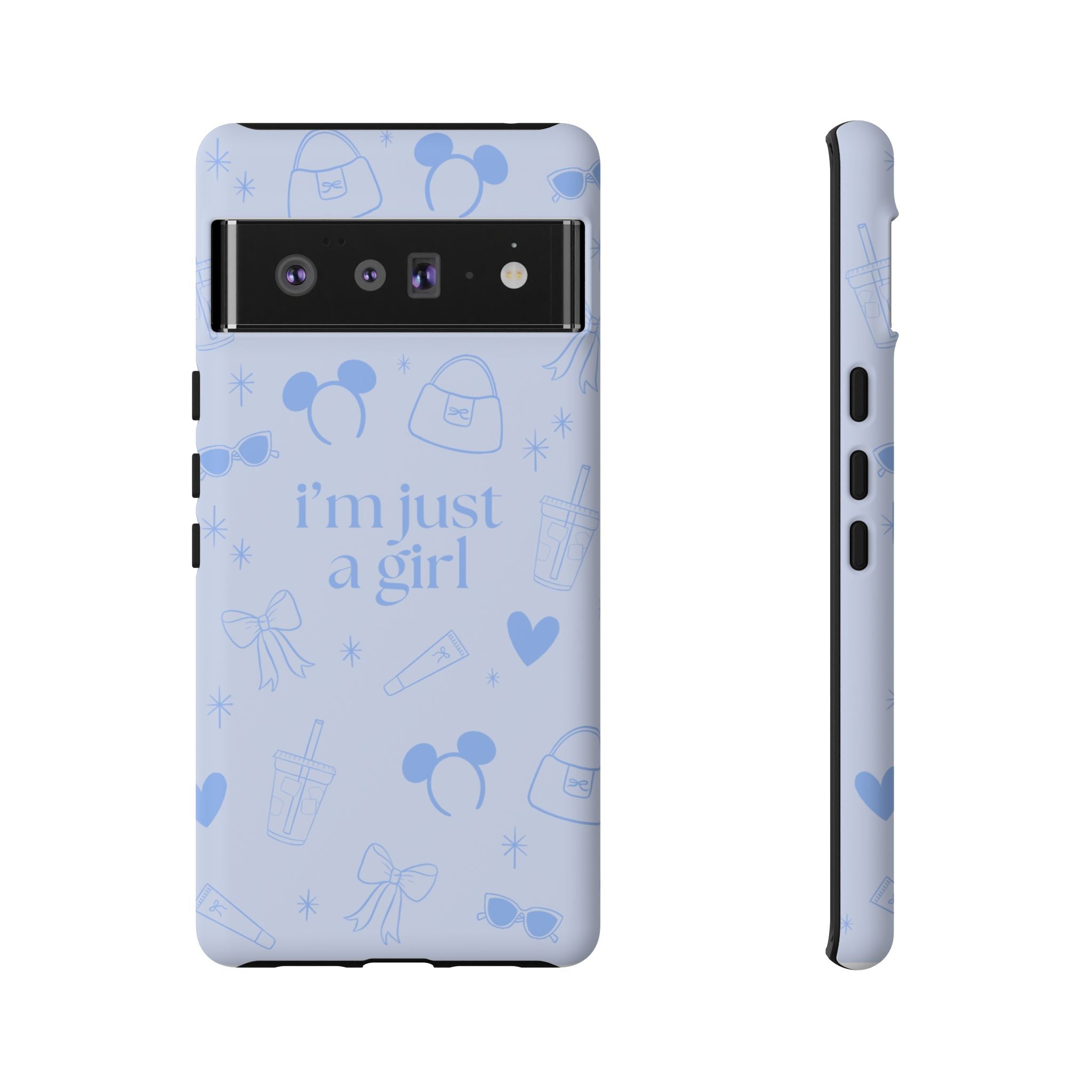 Phone Case - I'm Just a Girl (blue)