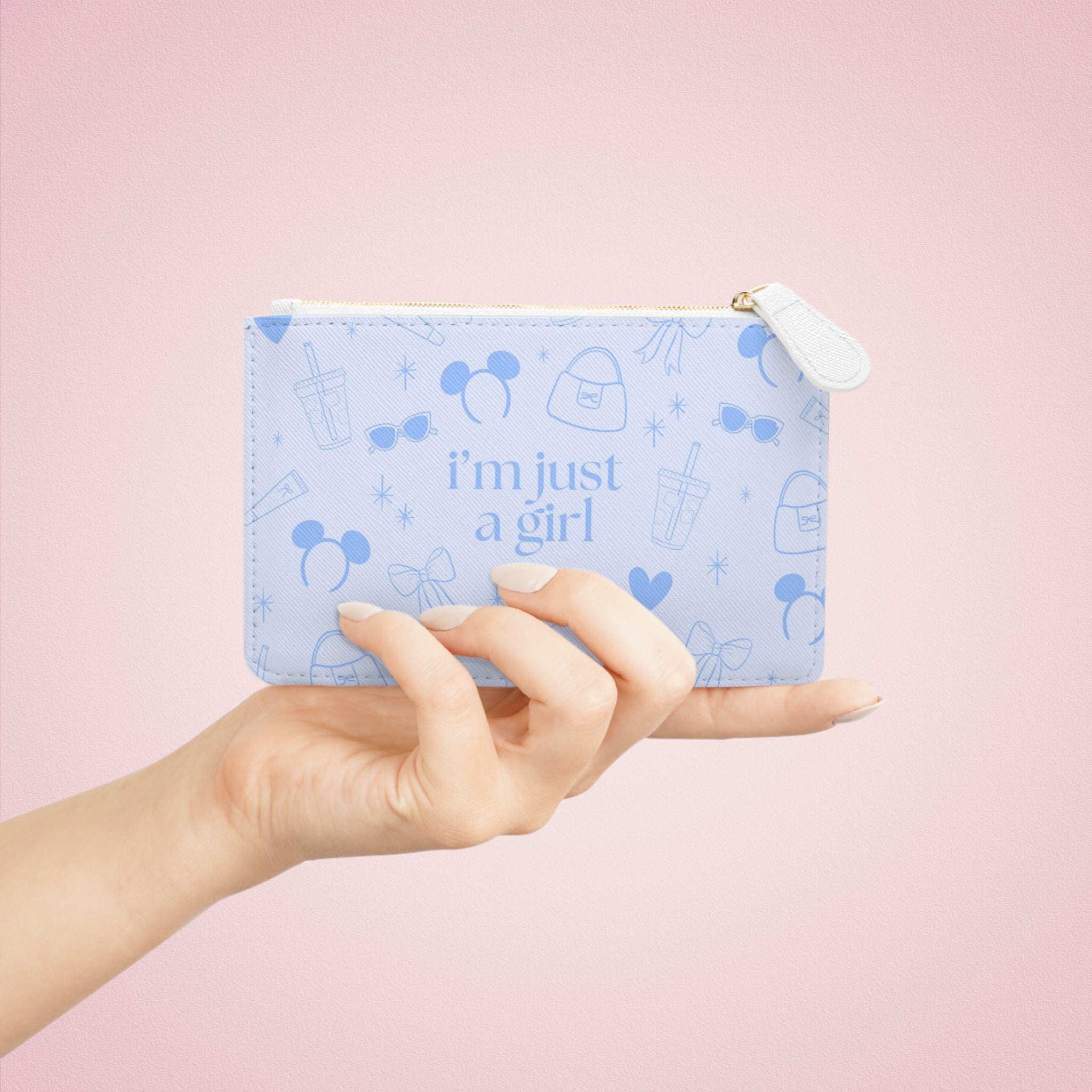 Small Pouch - I’m Just a Girl (blue)