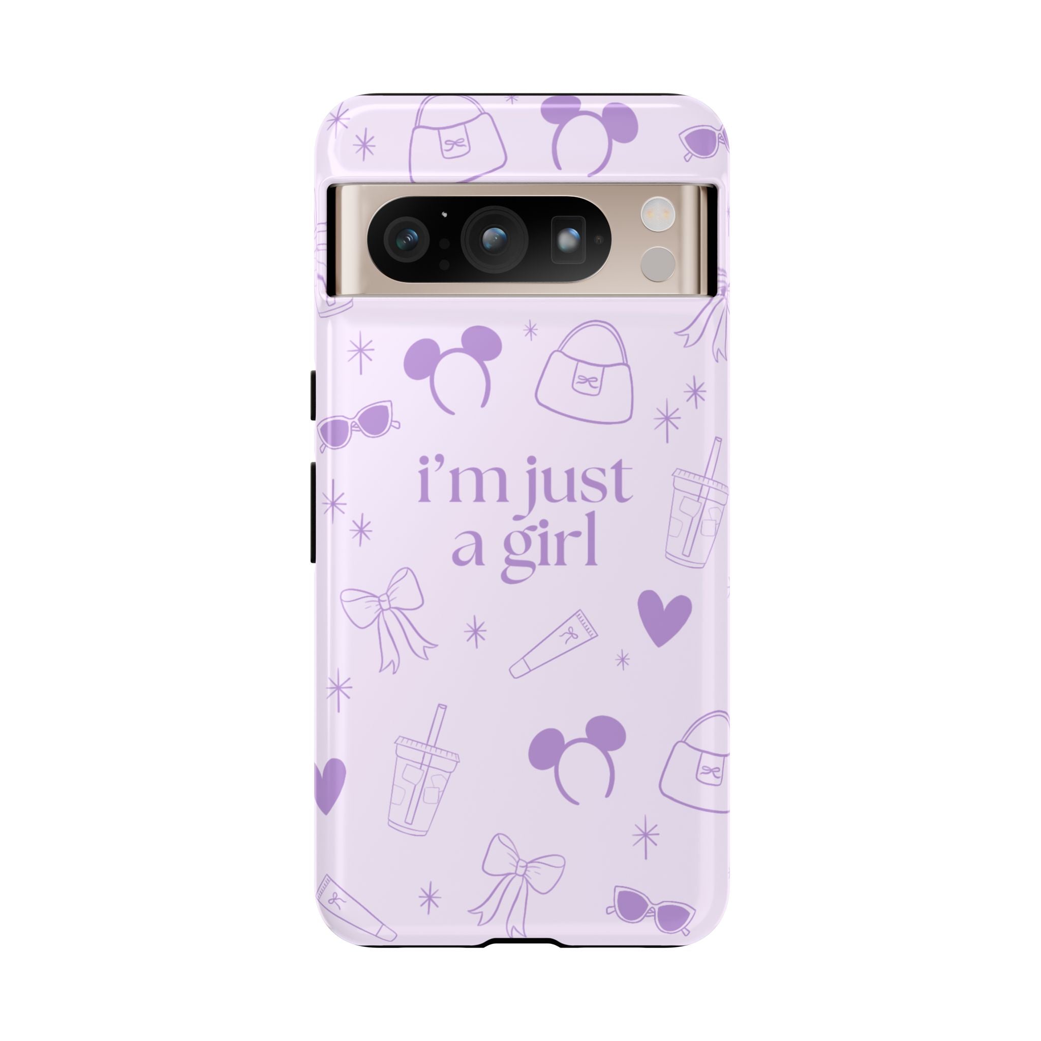 Phone Case - I'm Just a Girl (purple)