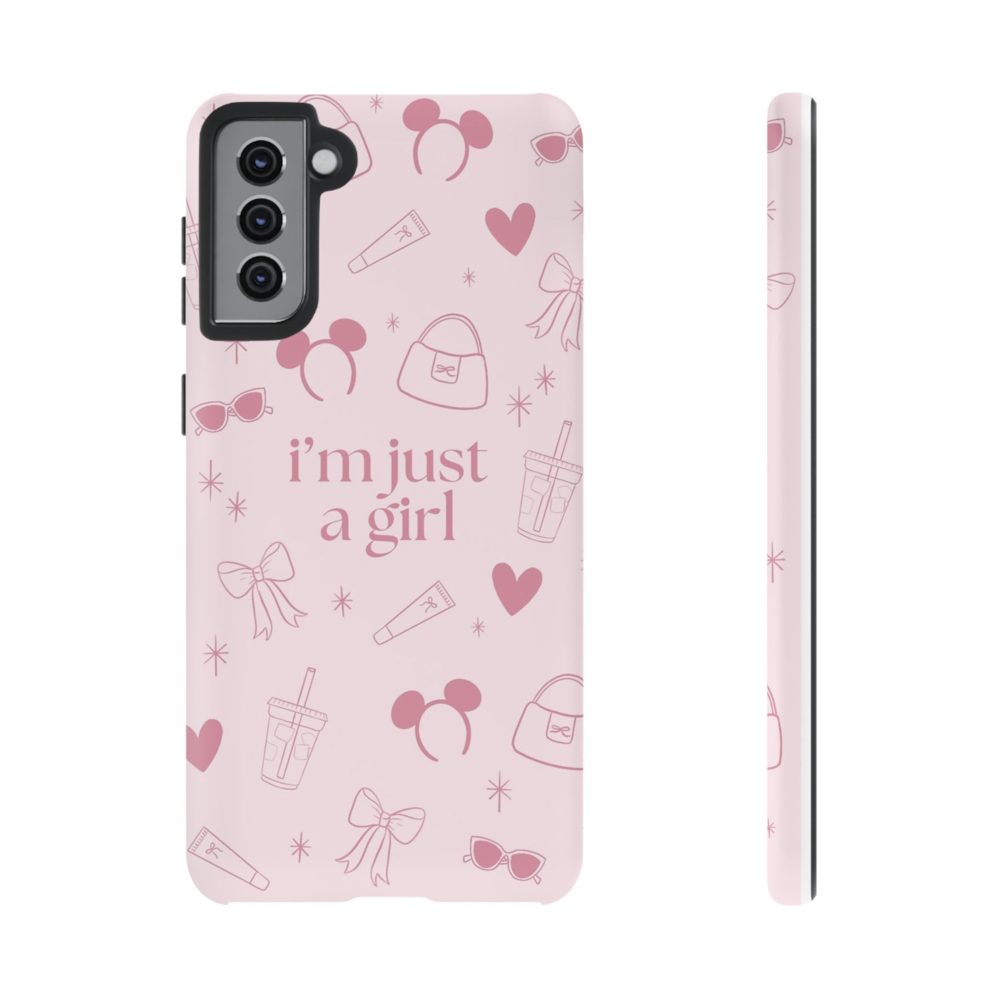 Phone Case - I'm Just a Girl (pink)