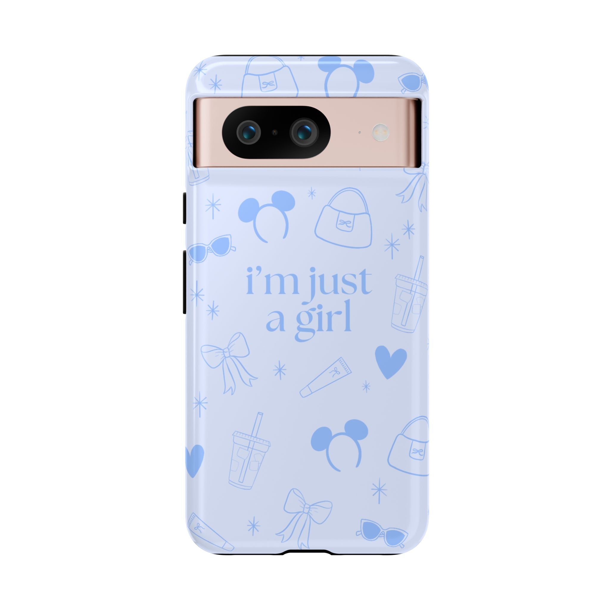 Phone Case - I'm Just a Girl (blue)