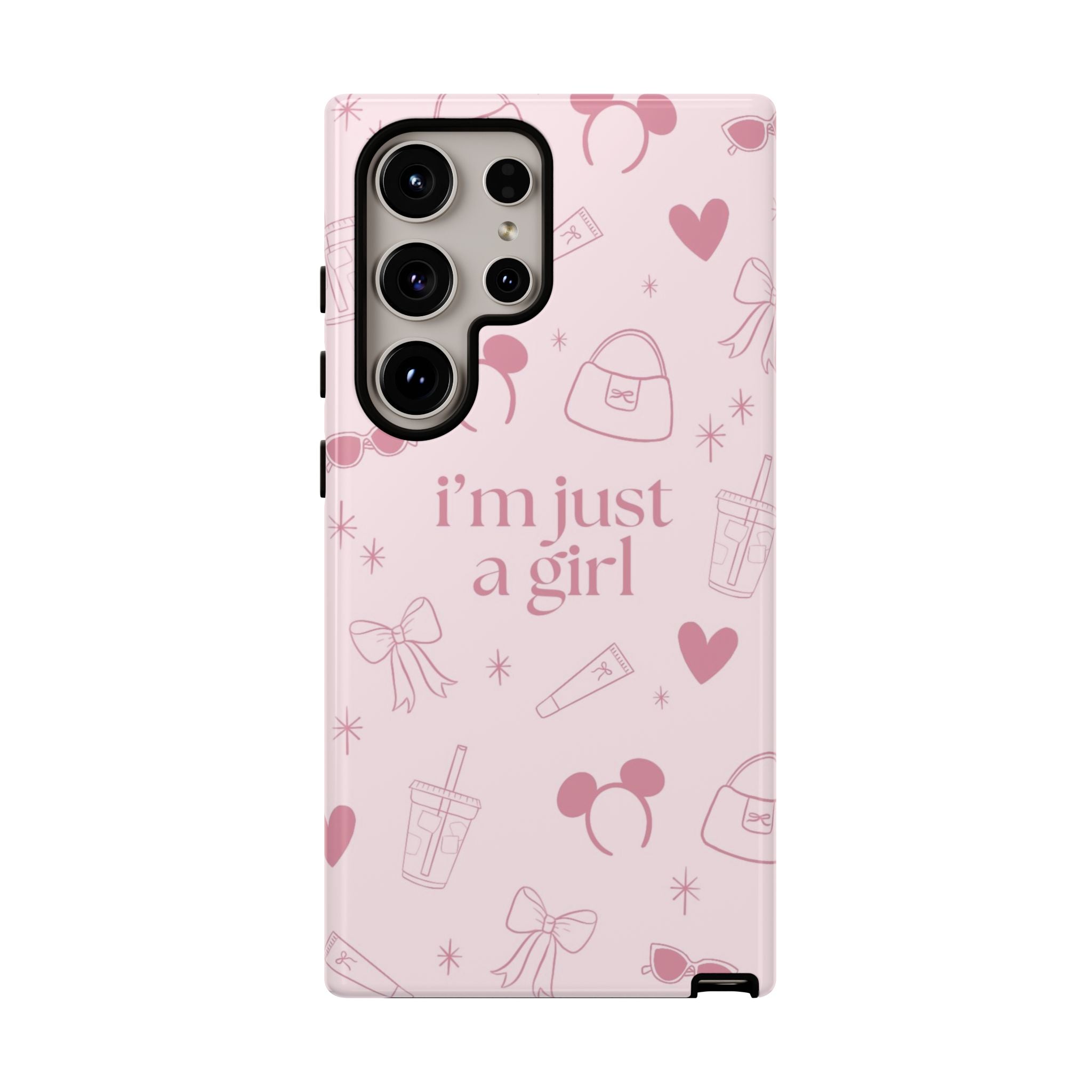 Phone Case - I'm Just a Girl (pink)