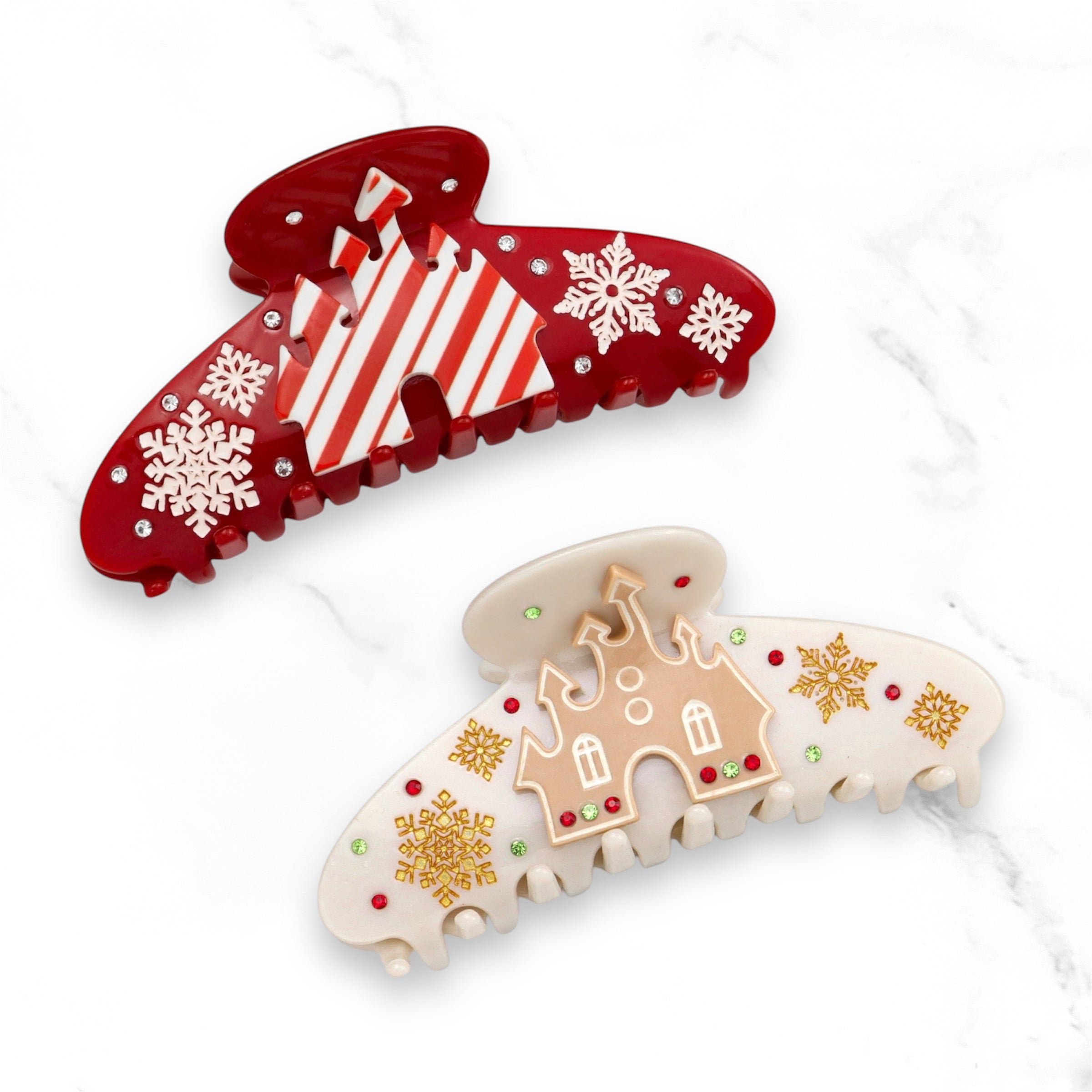 Claw Clip ~ Christmas ~ Holiday Castles