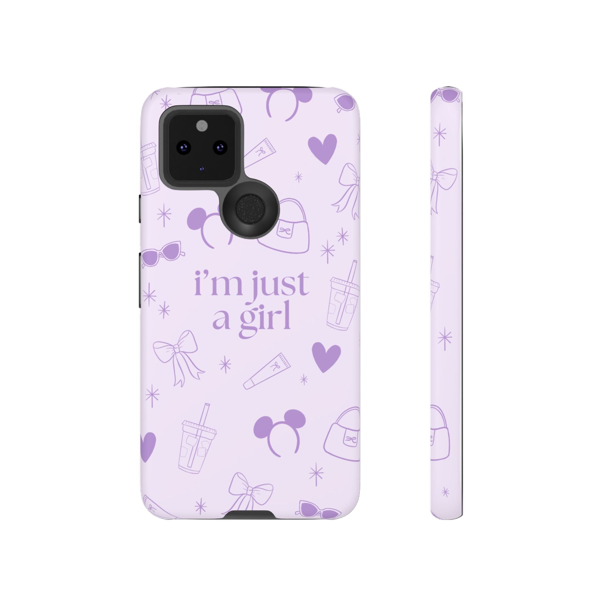 Phone Case - I'm Just a Girl (purple)