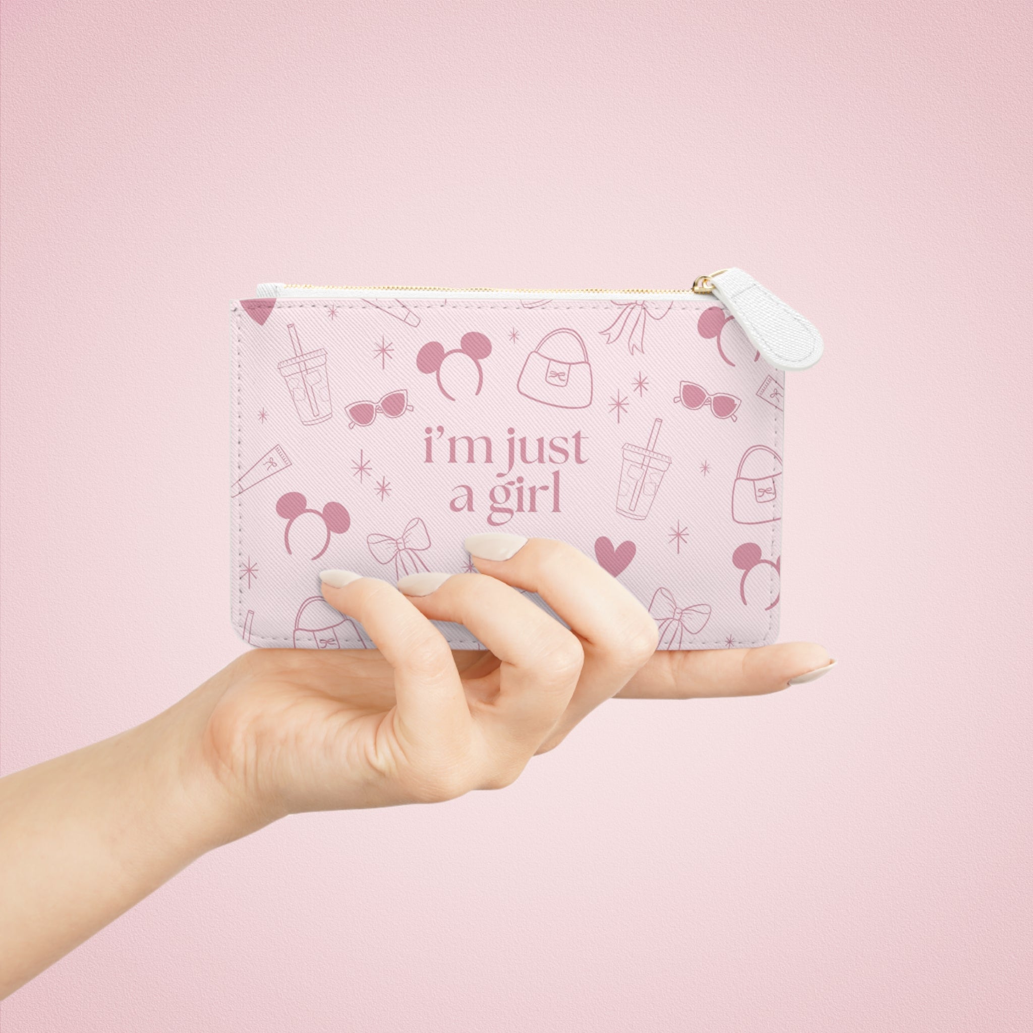 Small Pouch - I’m Just a Girl (pink)