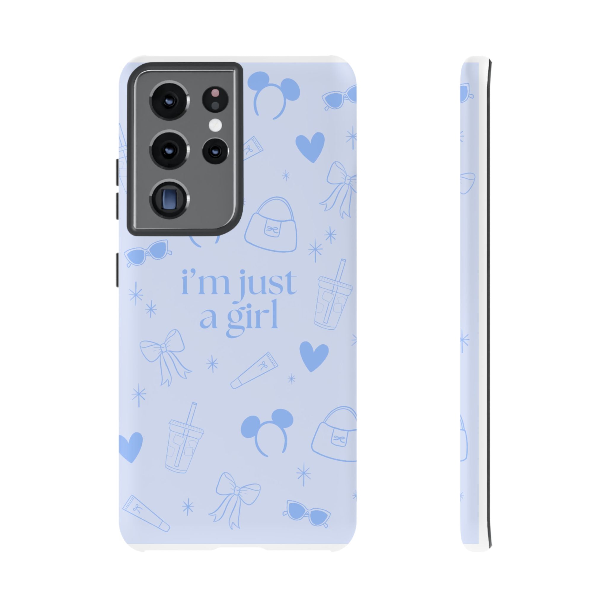 Phone Case - I'm Just a Girl (blue)