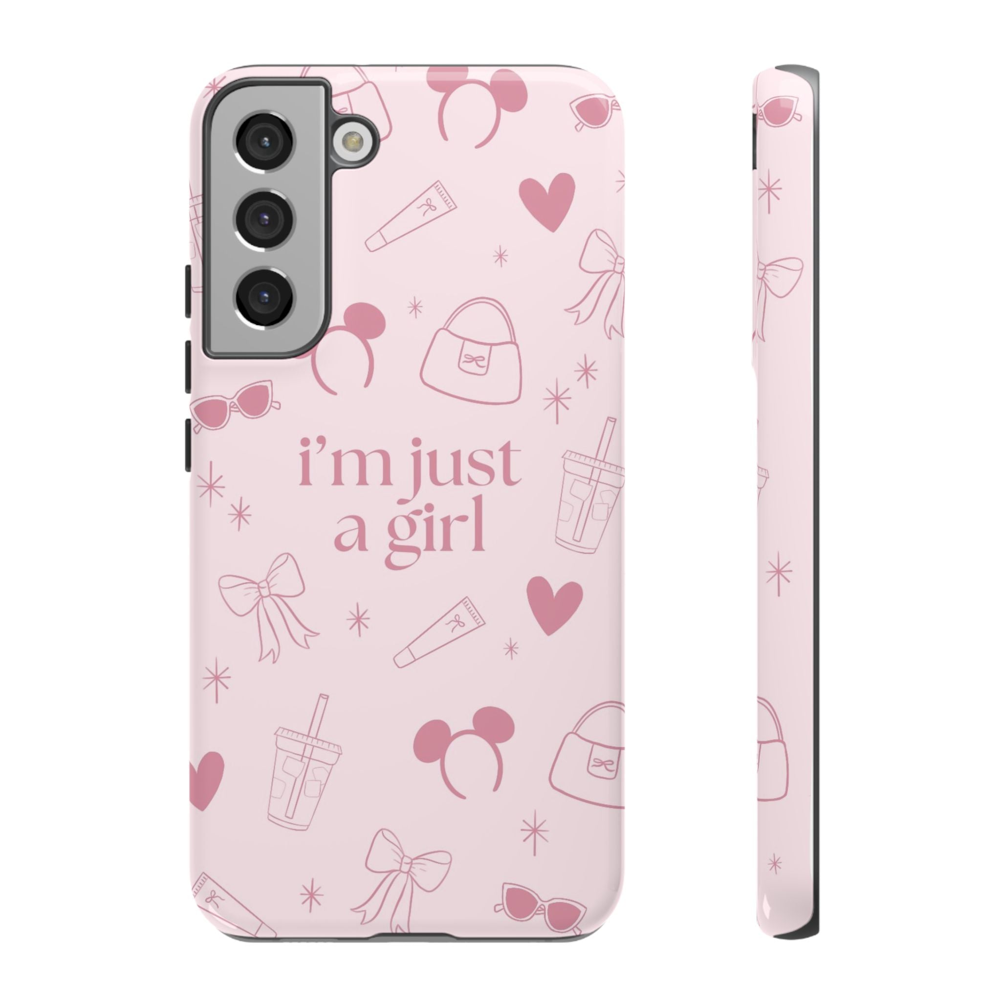 Phone Case - I'm Just a Girl (pink)