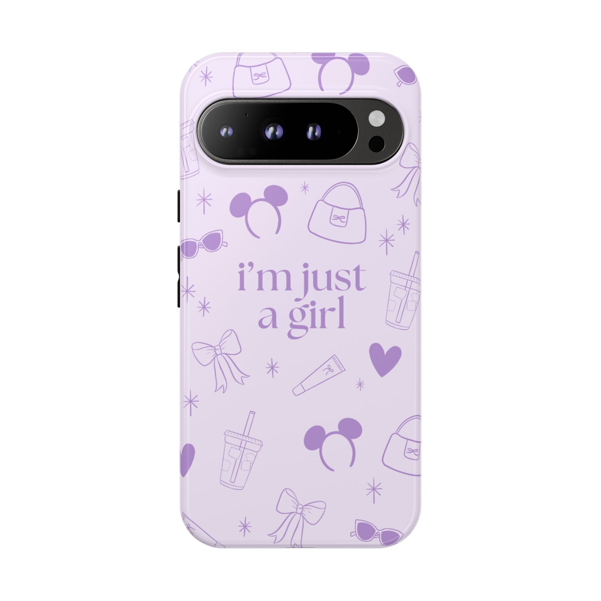 Phone Case - I'm Just a Girl (purple)